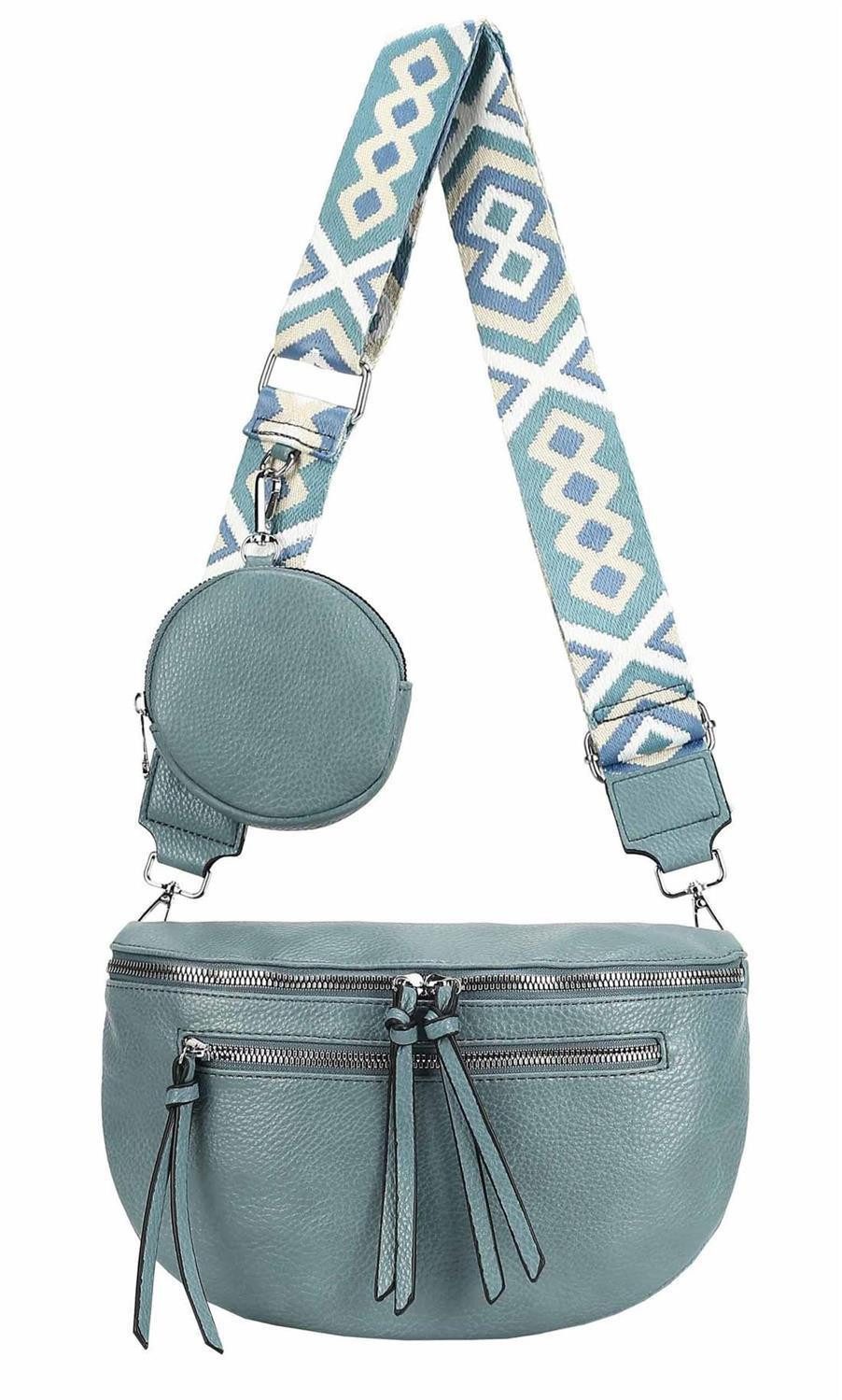 ITALYSHOP24 Bauchtasche Damen Brusttasche Crossover Umhängetasche günstig online kaufen