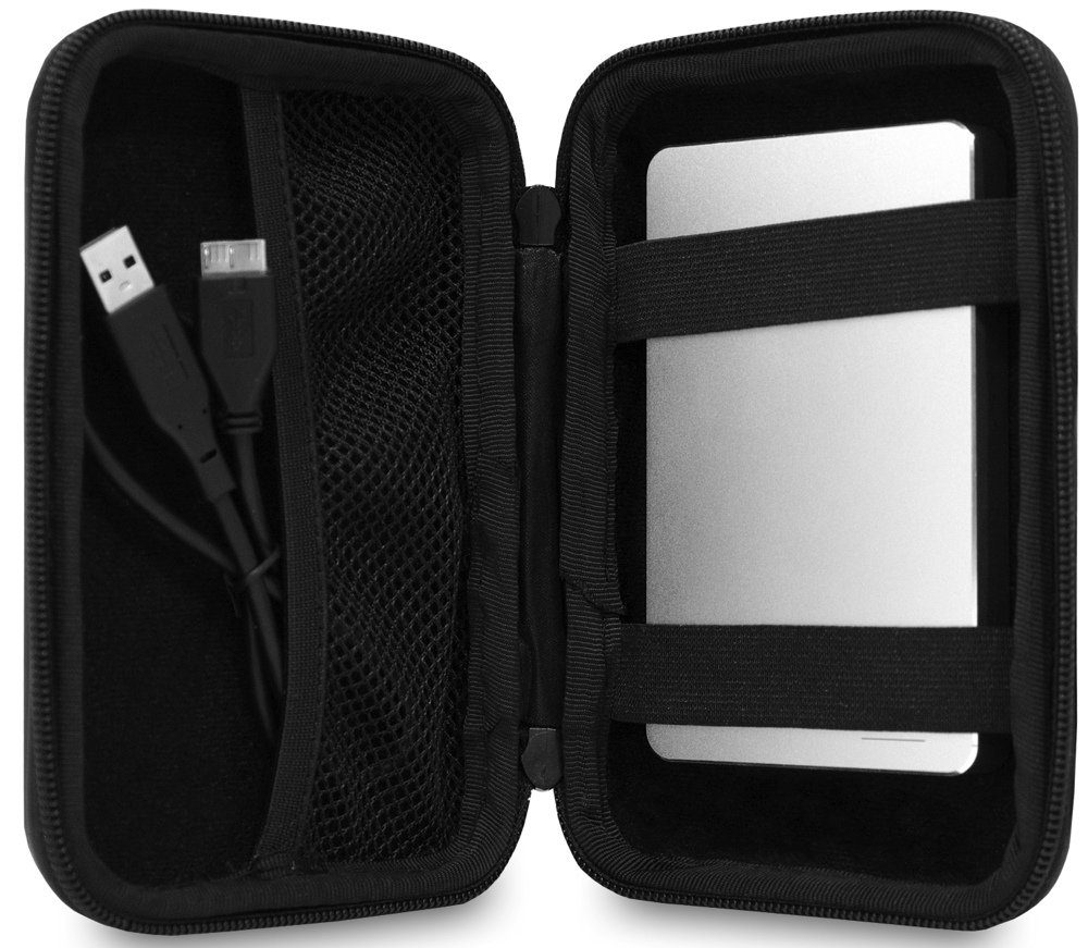 Mediarange Festplattentasche Mediarange 1x weiß 2,5 Zoll externe Festplattentasche für Festplatte