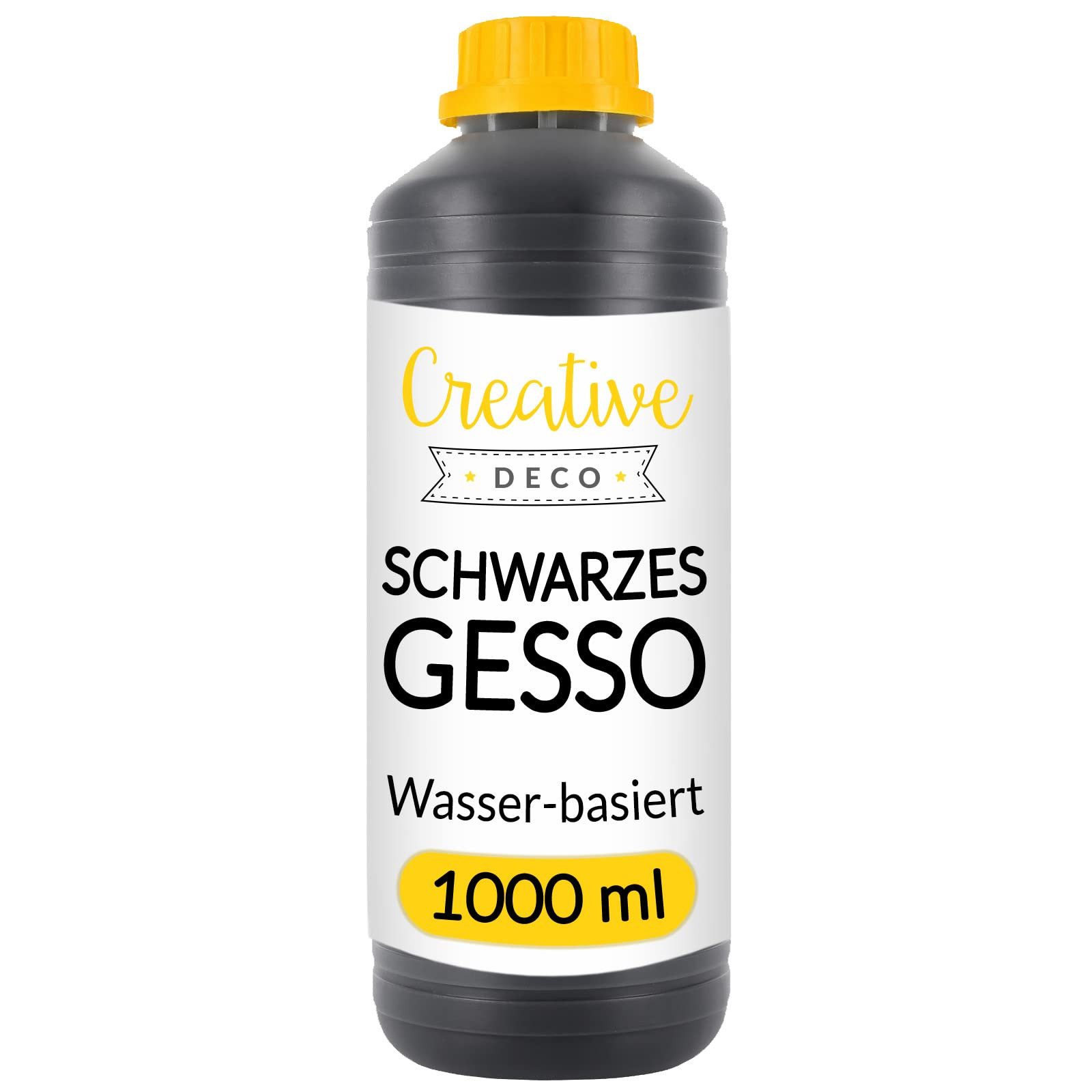 Creative Deco Grundierfarbe Professionell Gesso 1L Perfekte Grundierung für Malerei