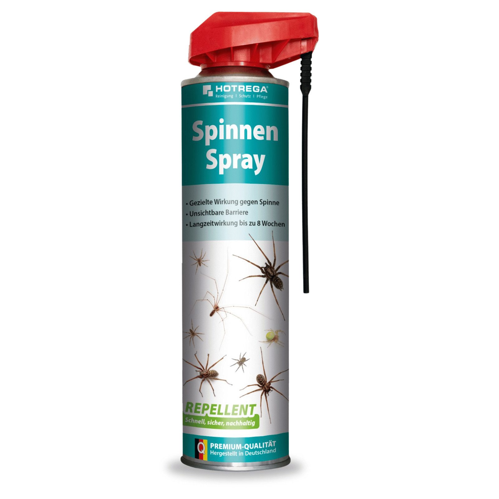HOTREGA® Vergrämungsmittel Spinnenabwehr 600ml Spray für Haus, Keller & Lager, gebrauchsfertig, 0.6 l
