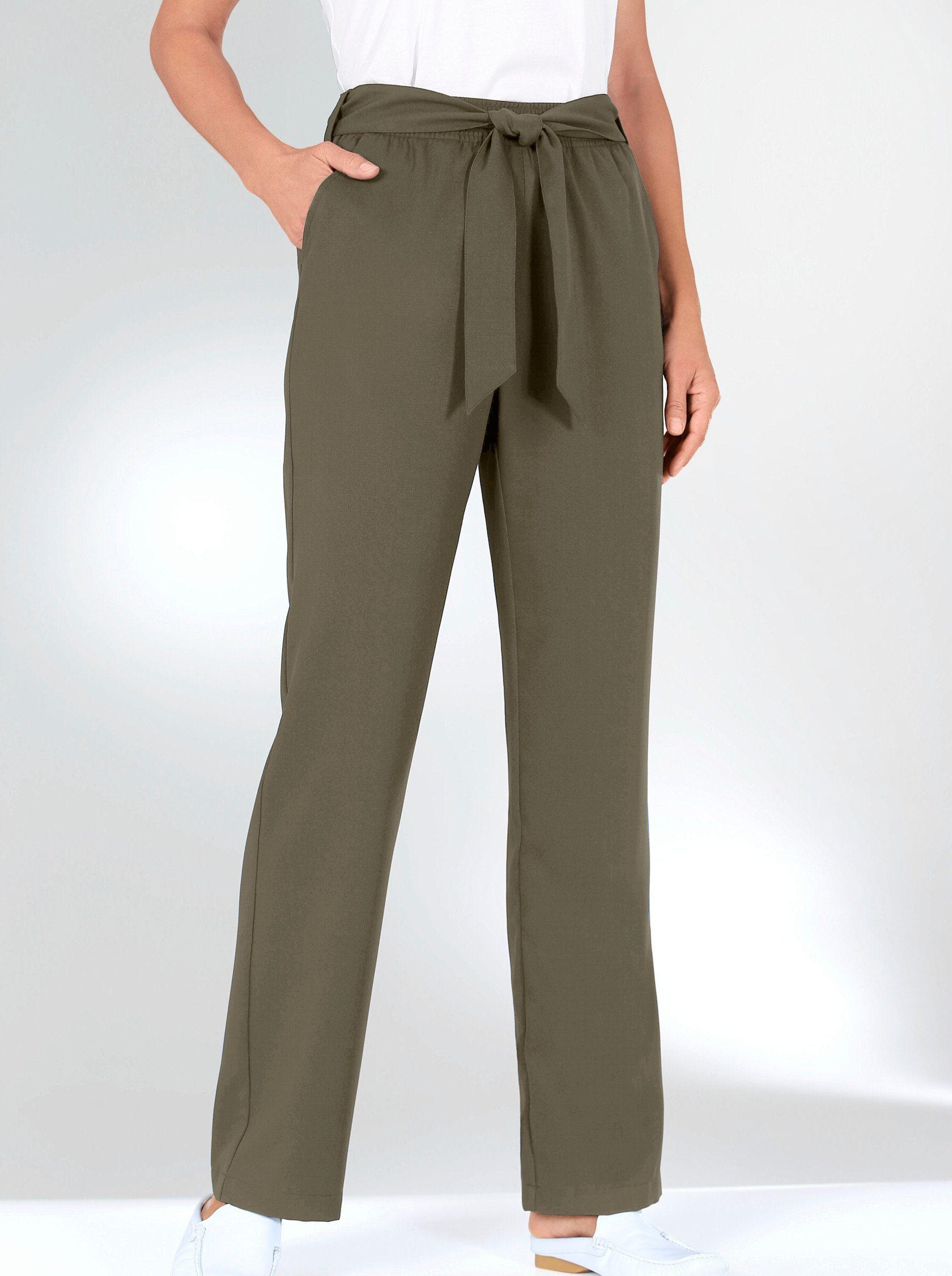 WITT WEIDEN Jerseyhose Innenbeinlänge ca. 69 cm khaki