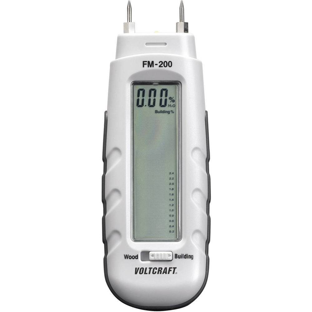 VOLTCRAFT Feuchtigkeitsmesser Holz- und Baufeuchte-Messgerät FM-200