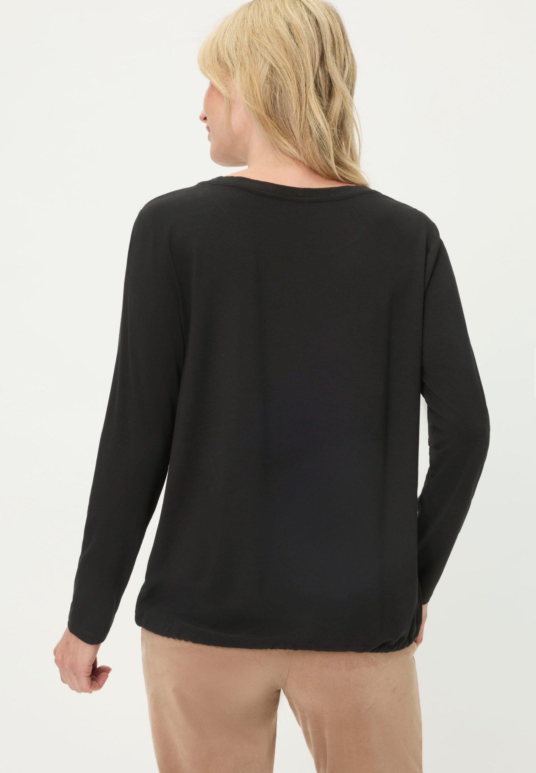 Olsen Longsleeve im Material-Mix