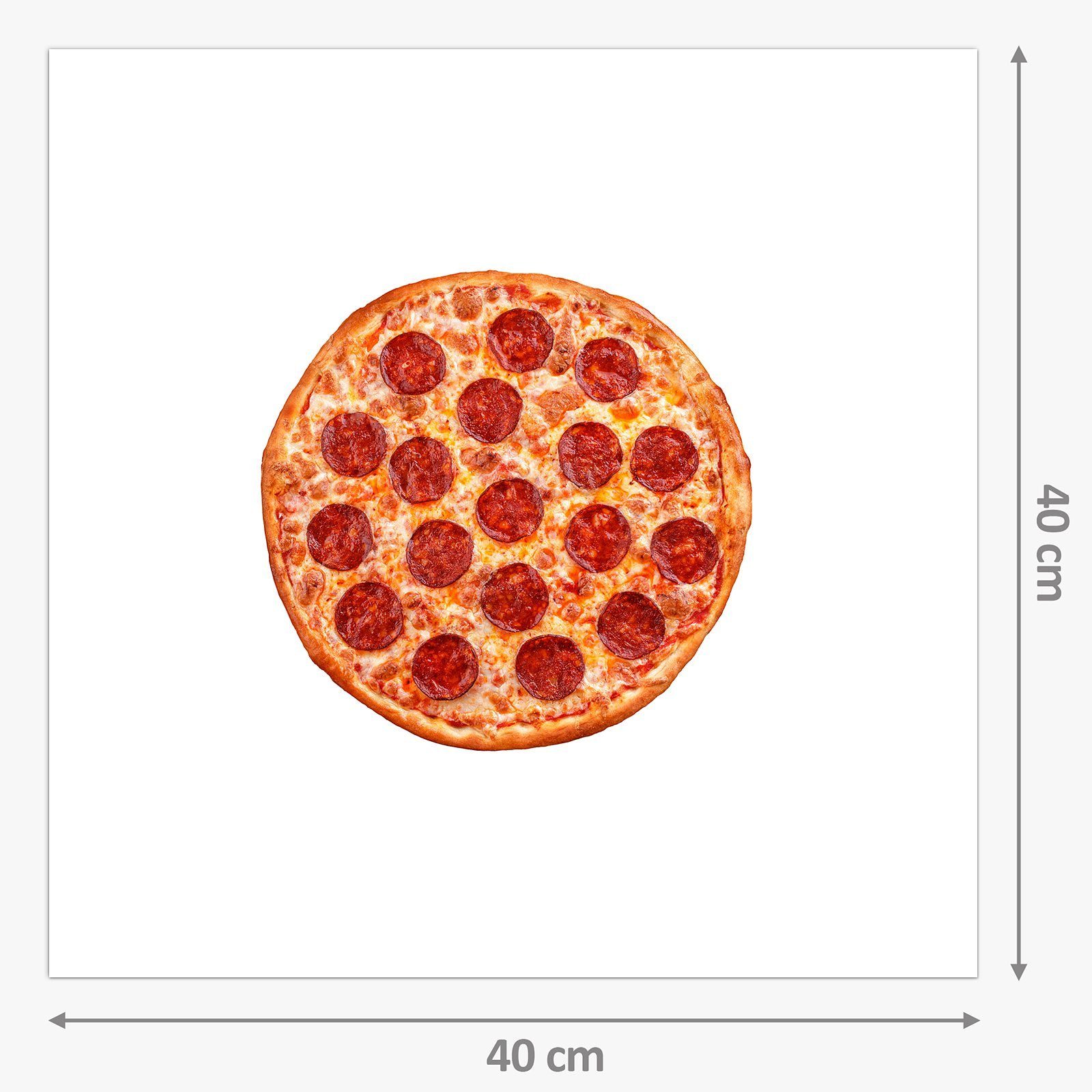 Küchenrückwand Pizza Spritzschutz Glas fixfertig mit Küchenrückwand Motiv Primedeco