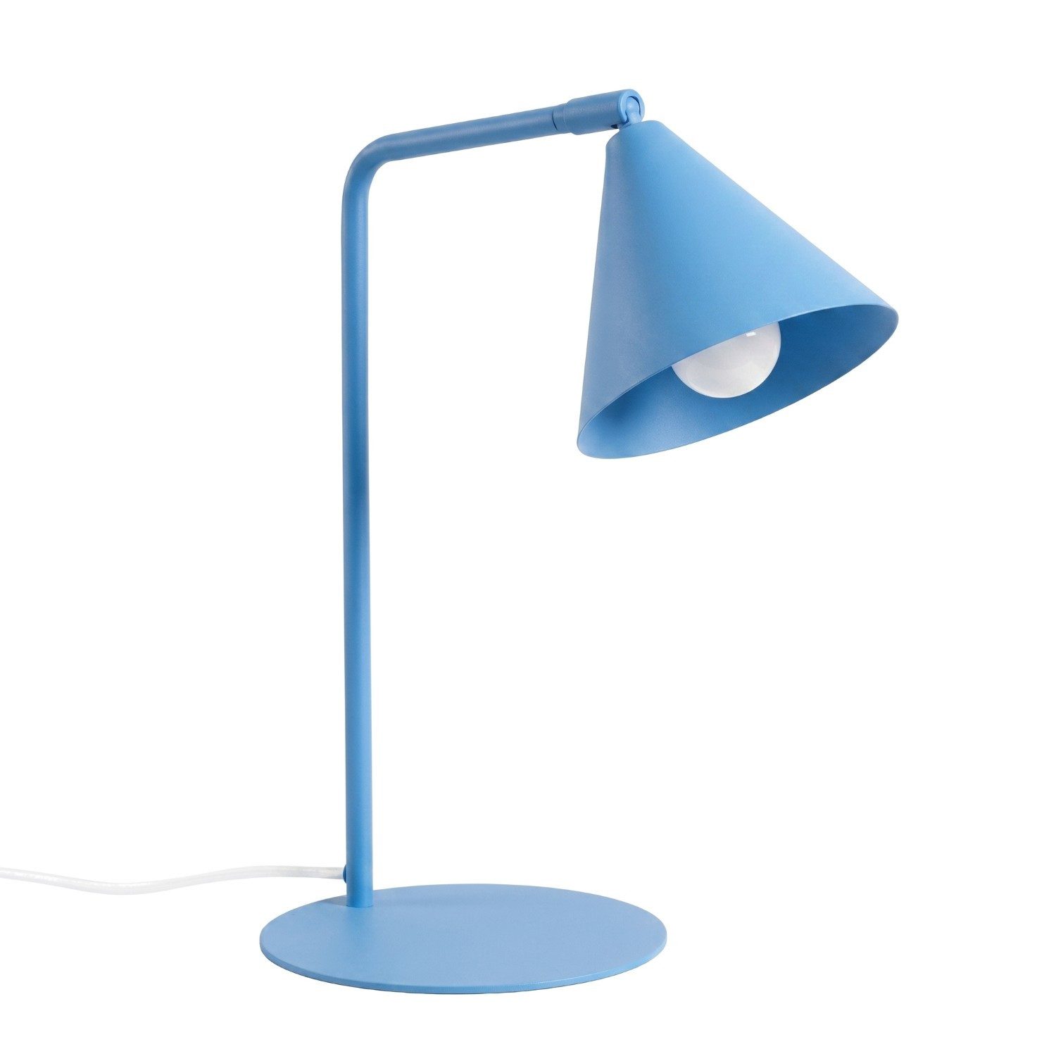 SOLLUX lighting Schreibtischlampe Schreibtischleuchte NOX hellblau, Nicht enthalten