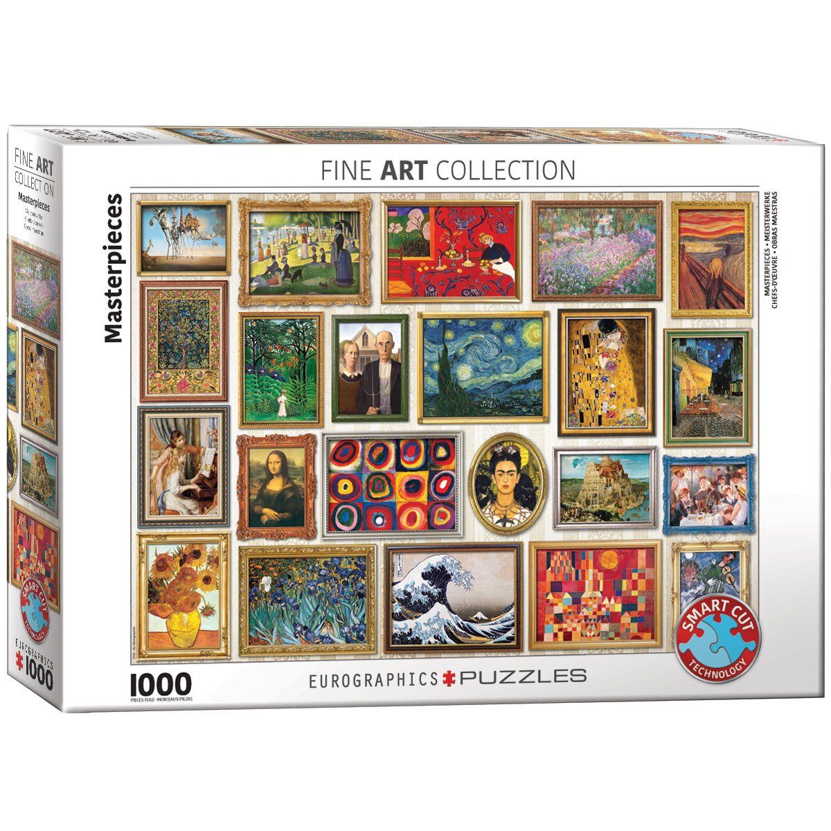 EUROGRAPHICS Puzzle Puzzle Gemälde Collage 1000 Teile, Puzzleteile