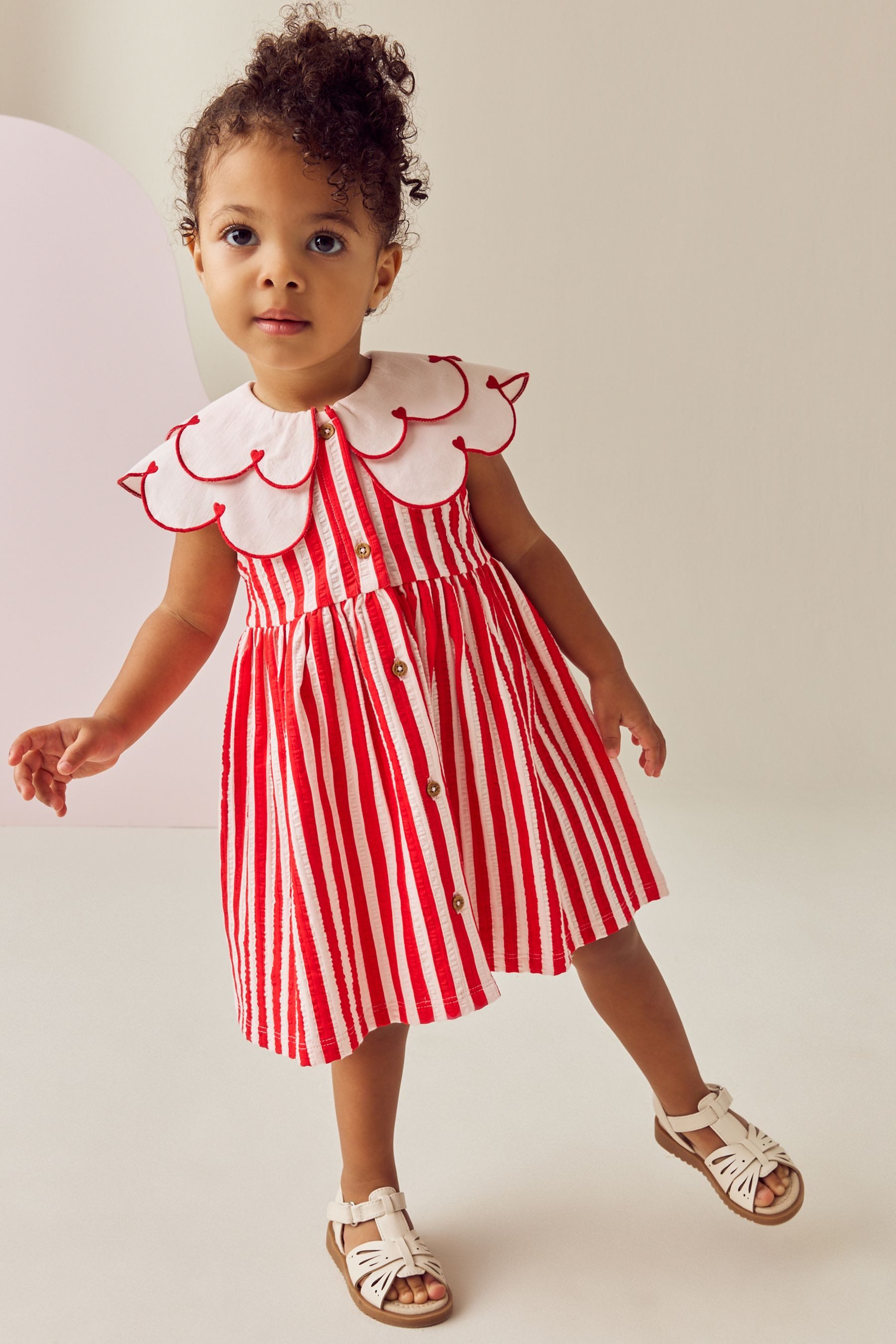 Next Sommerkleid Ärmelloses Kleid mit Kragen günstig online kaufen