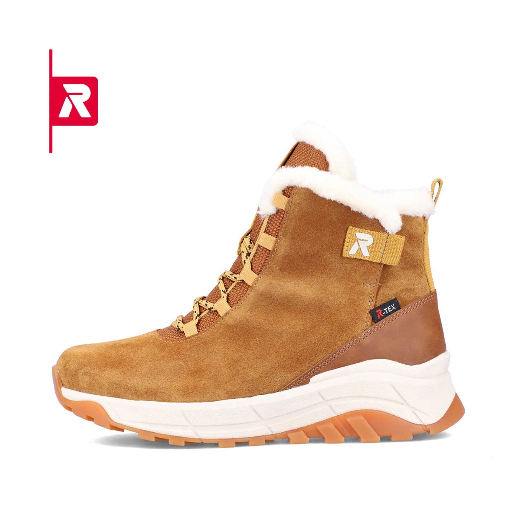 Rieker Evolution W0060-22 Rauhleder (Stiefel und Innenfutter) hellbraun Damen Winterstiefel
