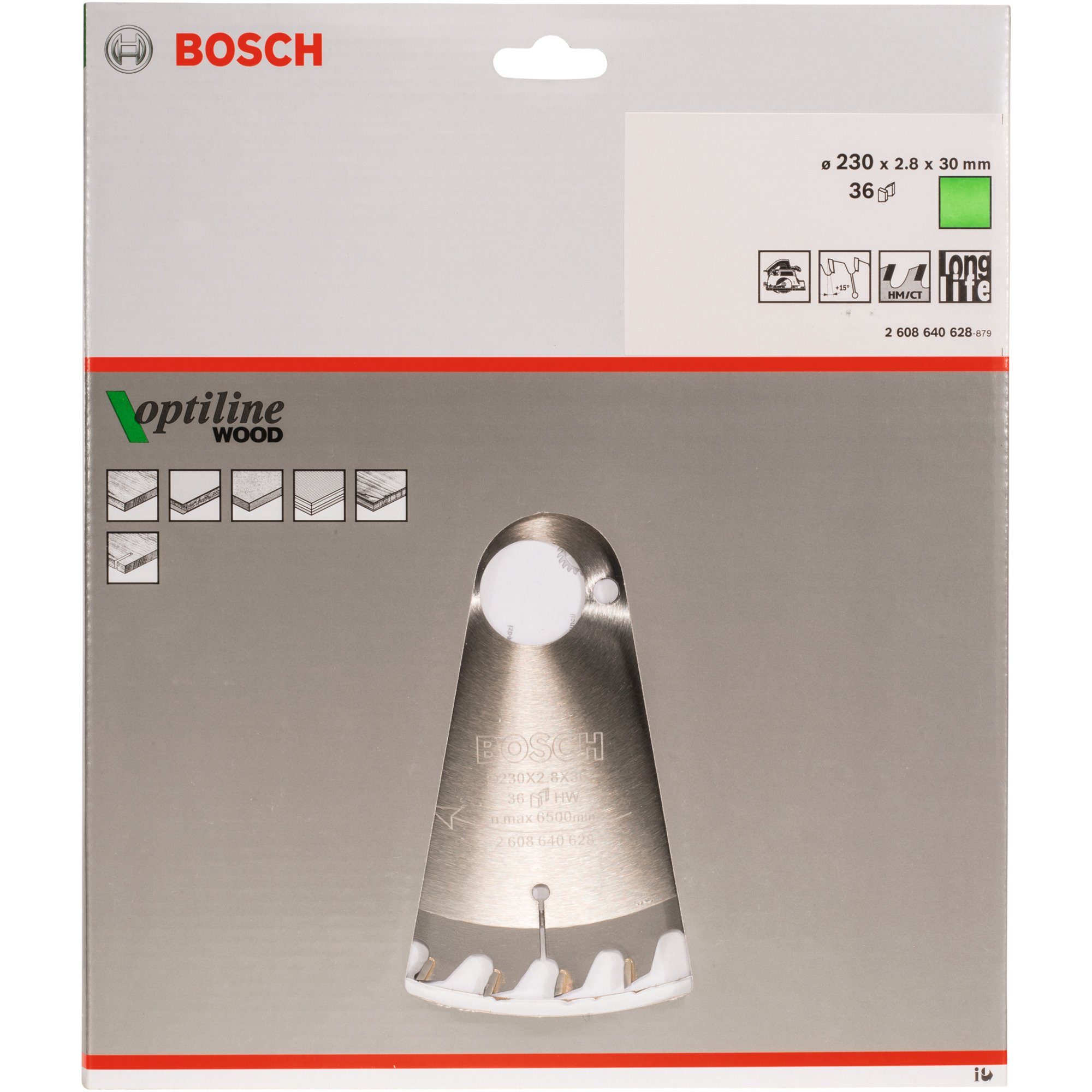 Ø Bosch BOSCH Kreissägeblatt Professional Sägeblatt Optiline Wood,