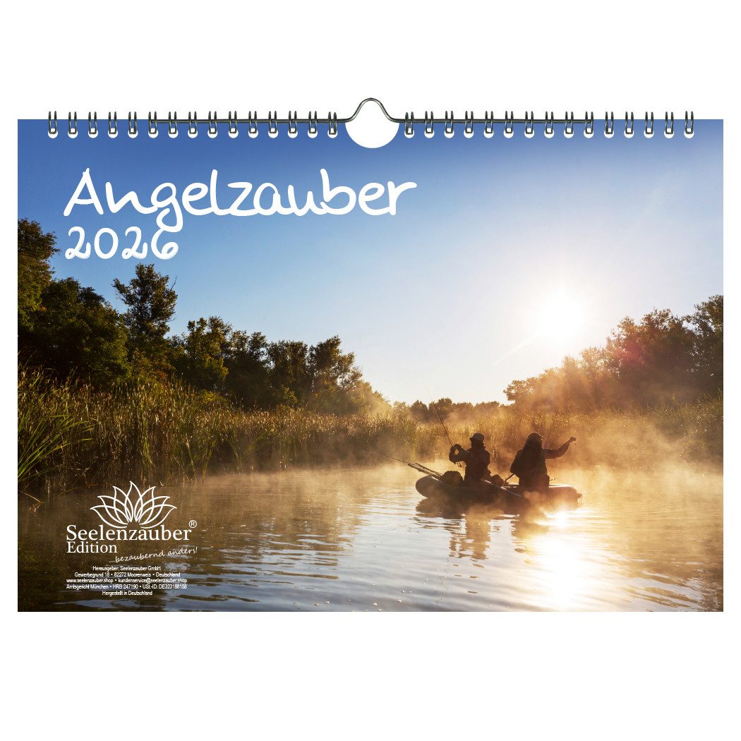 Seelenzauber Настенный календарь Angelzauber DIN A4 Календари für 2026 angeln und fischen - Seelenzauber