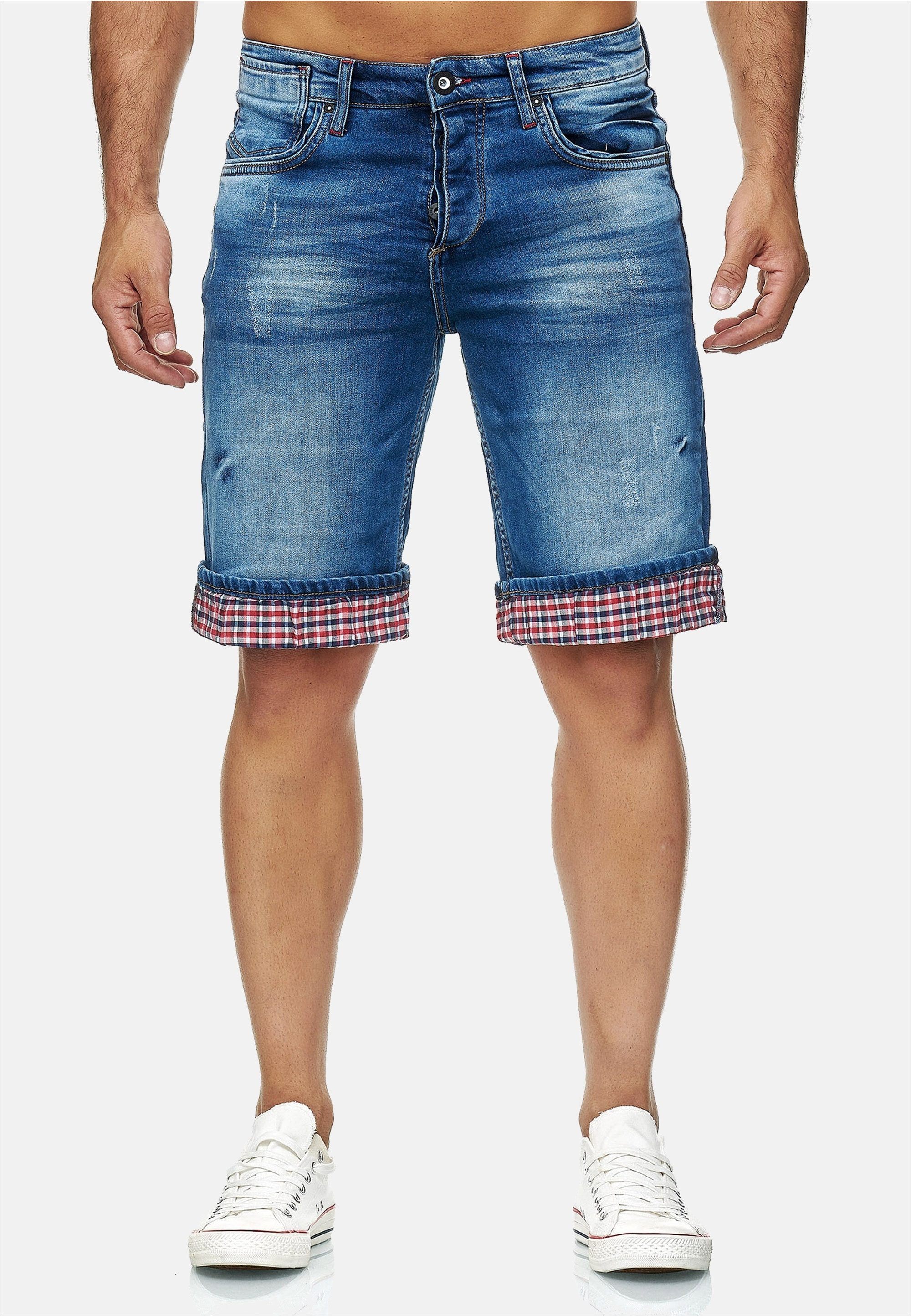 Rusty Neal Shorts Satto mit kariertem Umschlag