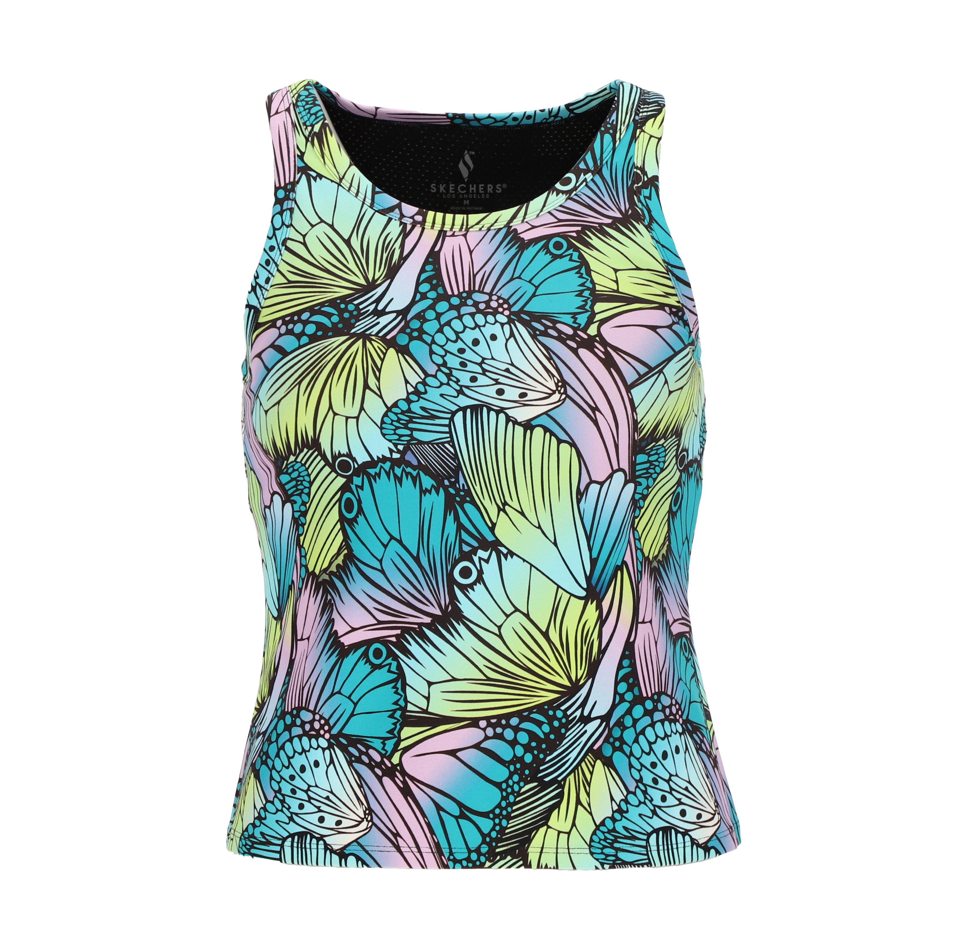 Skechers T-Shirt GOWALK BUTTERFLY SHADOW SHELF BRA TANK GO FLEX-Mischgewebe aus Nylon und Elasthan