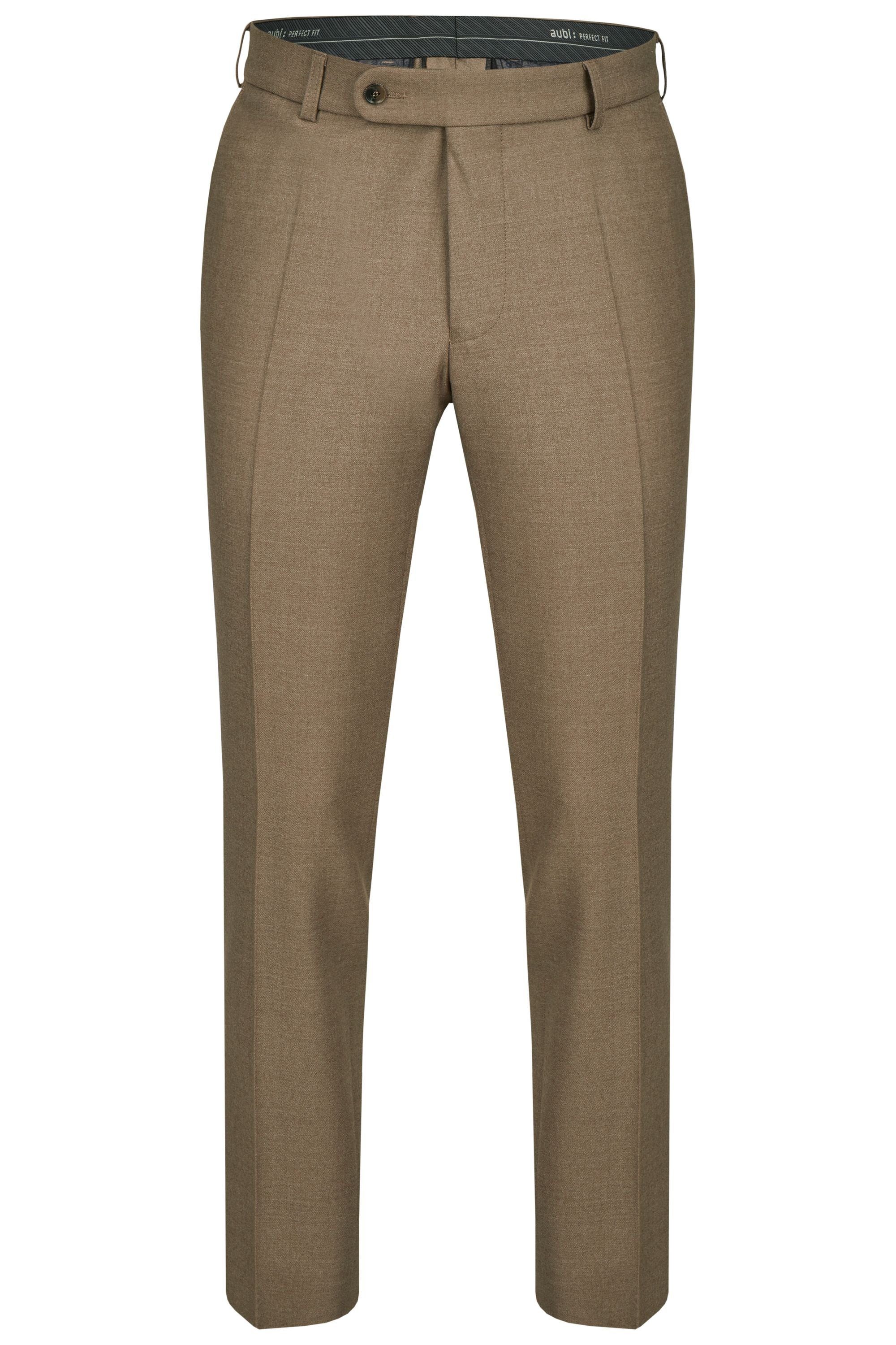 aubi: Stoffhose aubi Perfect Fit Herren Businesshose Anzughose Flanell Flat günstig online kaufen