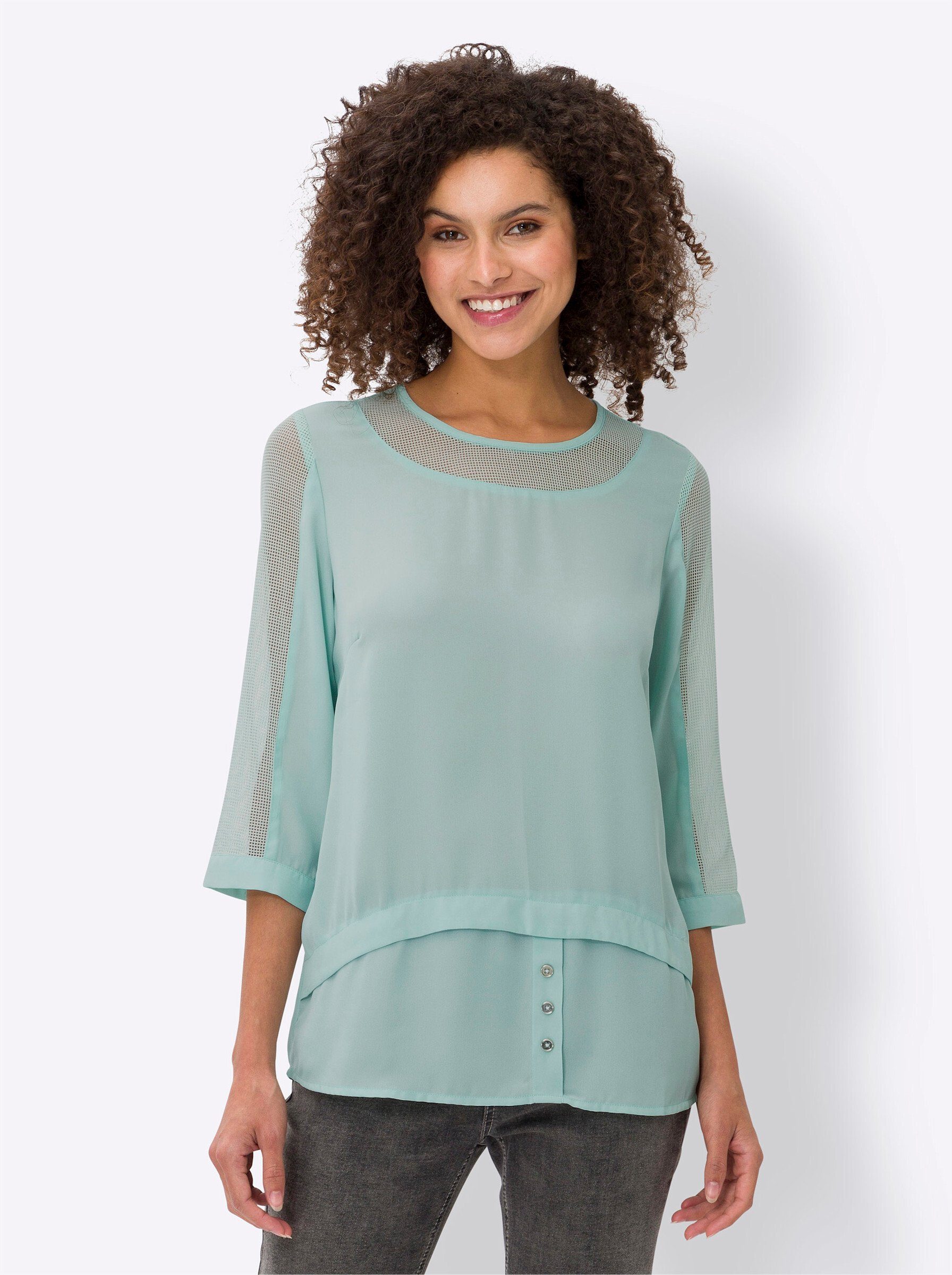 heine Klassische Bluse 2-in-1-Bluse