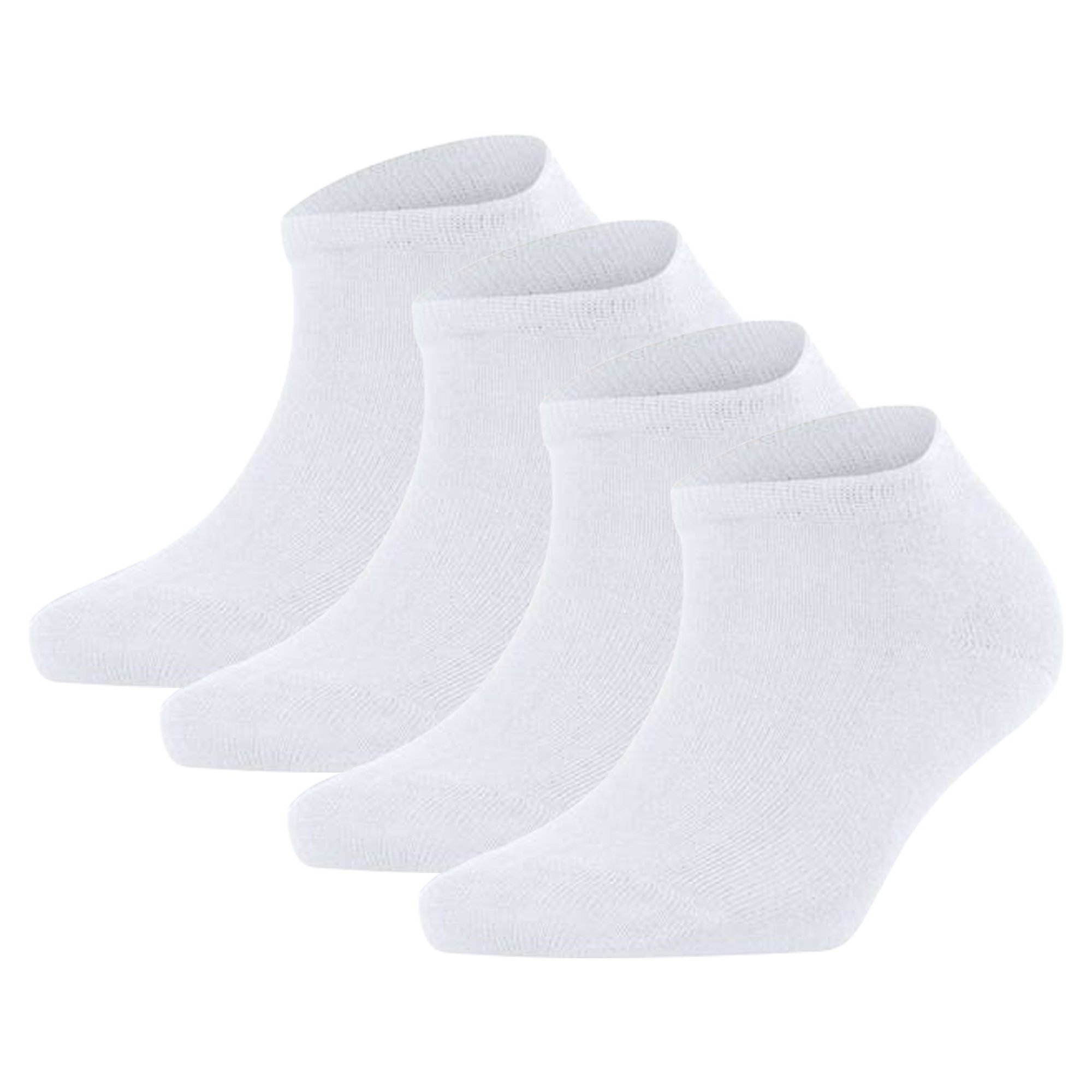 Sneakersocken Damen Socken 4er Pack Baumwolle FALKE Happy DP SN