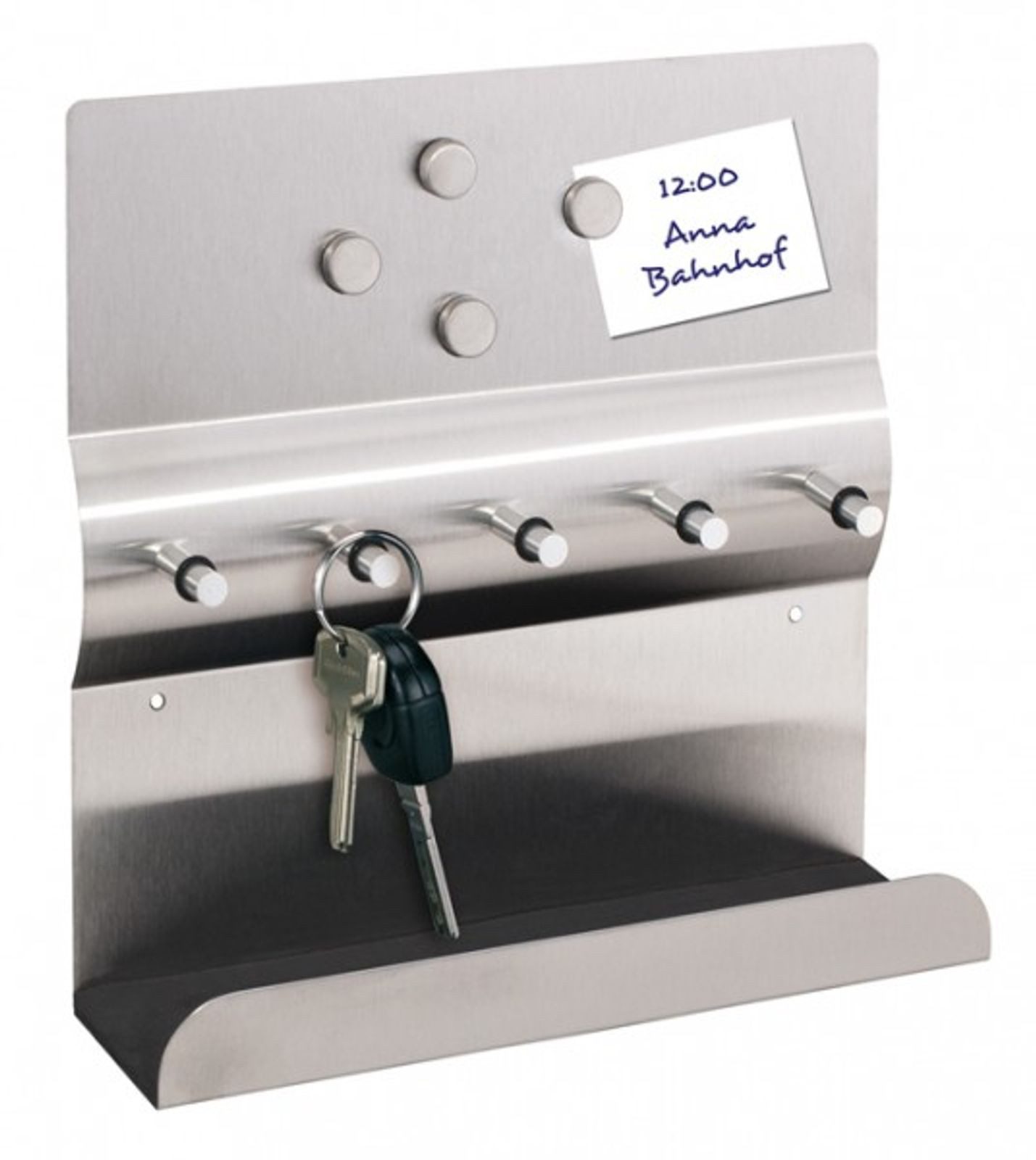 Haushalt International Schlüsselbrett Elegante Edelstahl-Schlüsselleiste mi günstig online kaufen