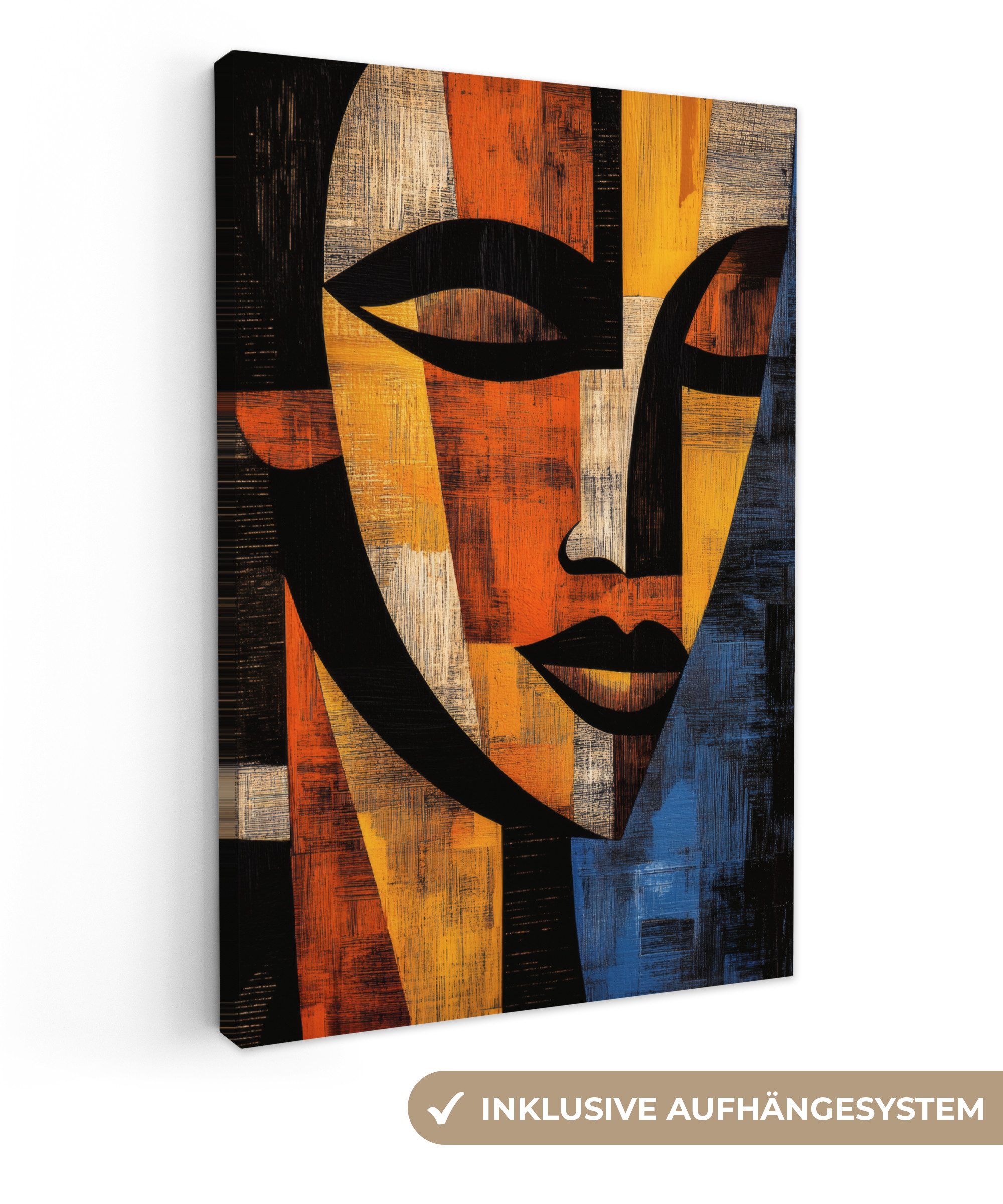 OneMillionCanvasses® Leinwandbild Abstrakt - Porträt - günstig online kaufen