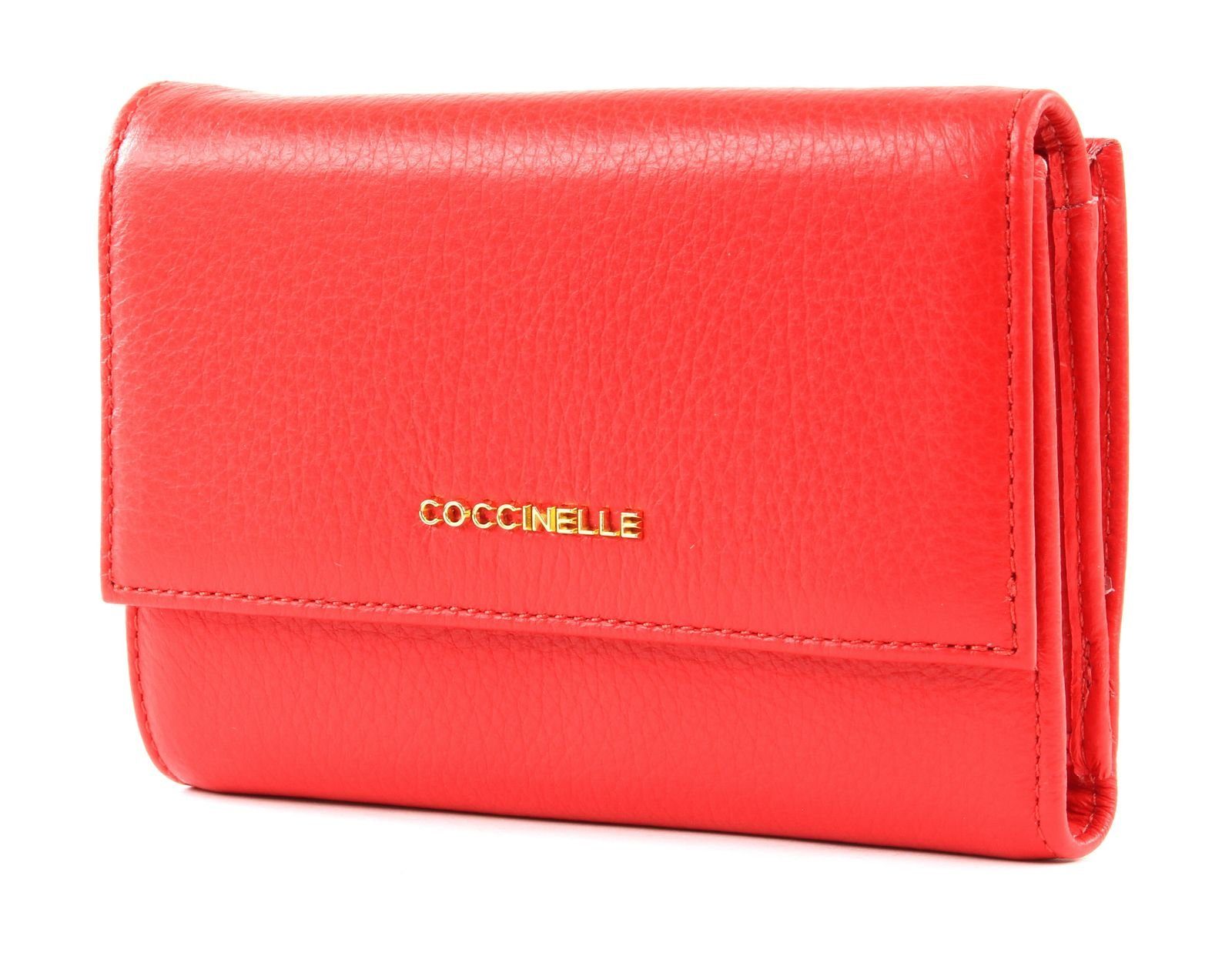 COCCINELLE Geldbörse Metallic Soft, aus echtem Rindsleder