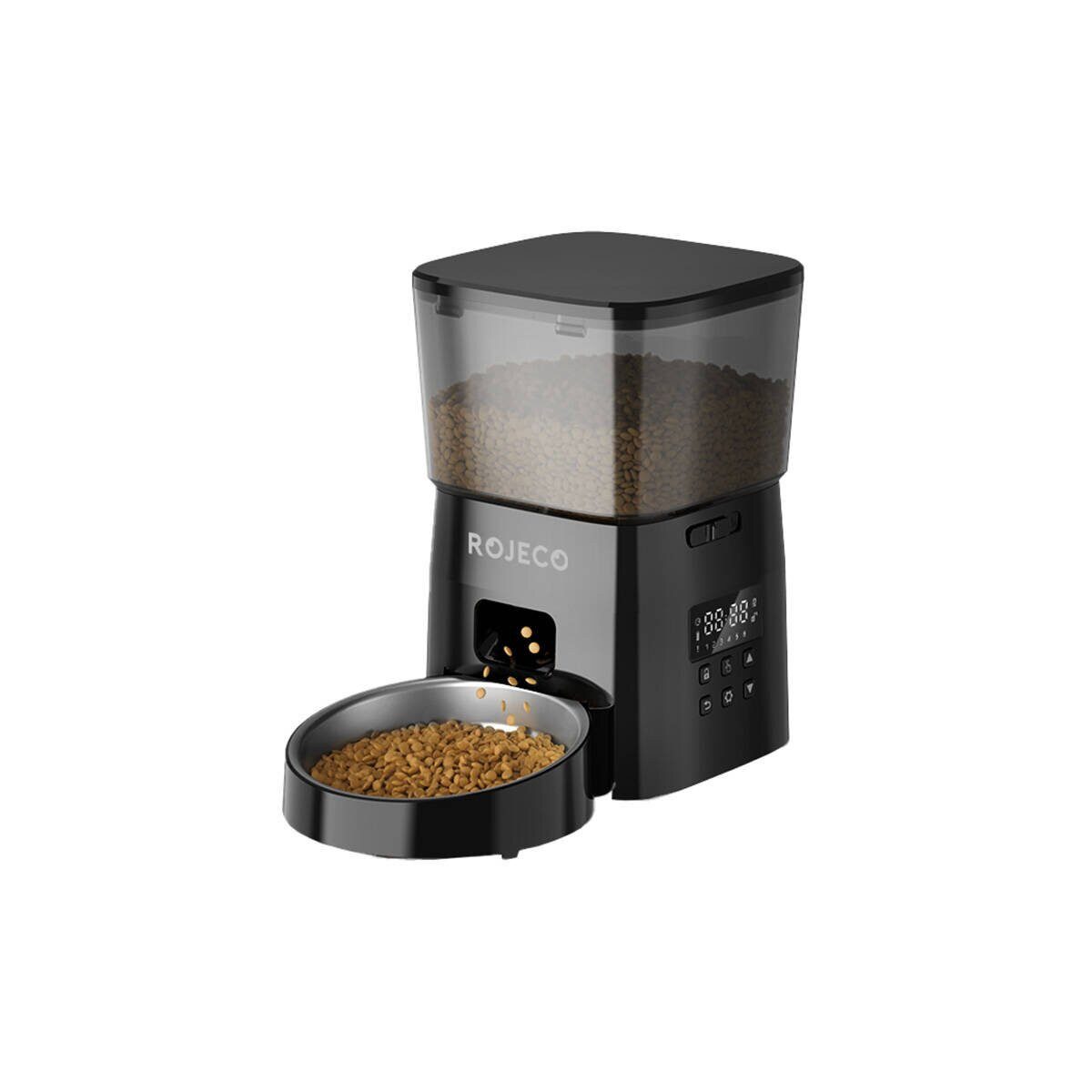 ROJECO Futterspender Rojeco Automatischer Futterspender 2L mit Tastensteuerung