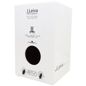 J. Leiva Cajon Zoco Black and White Cajon mit Tasche und Sitz- Pad