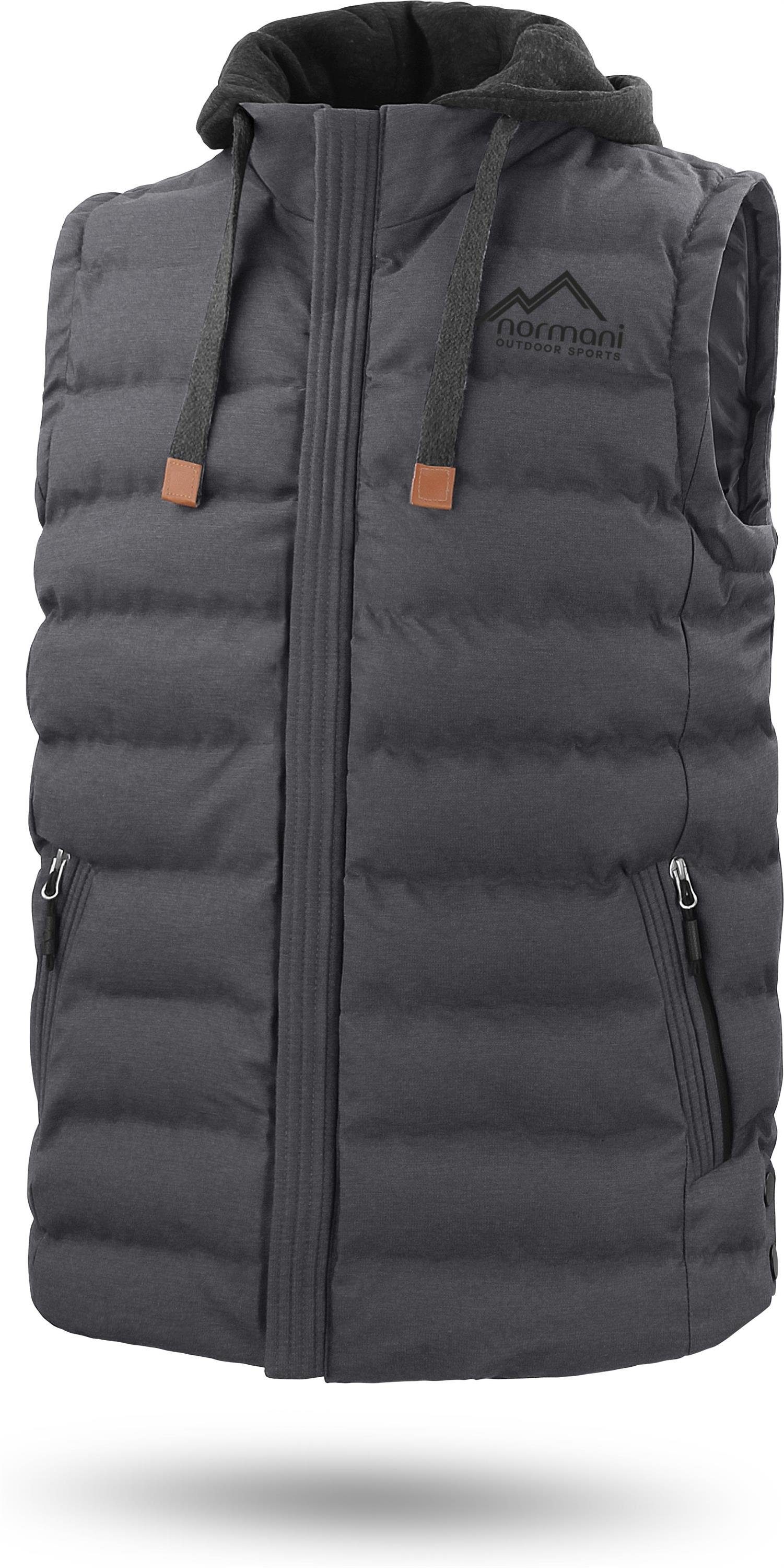 normani Steppweste Herren Winter-Steppweste Nanaimo Wattierte Winterweste - winddichter Bodywarmer Weste mit Kapuze