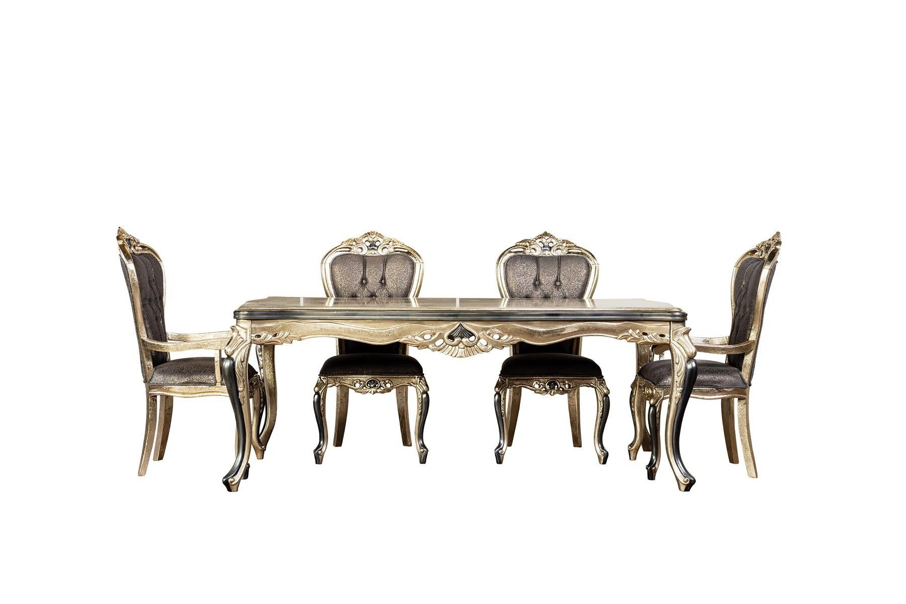 Xlmoebel Esstisch Klassischer Barock Holztisch 208x108 cm, Made in Europa