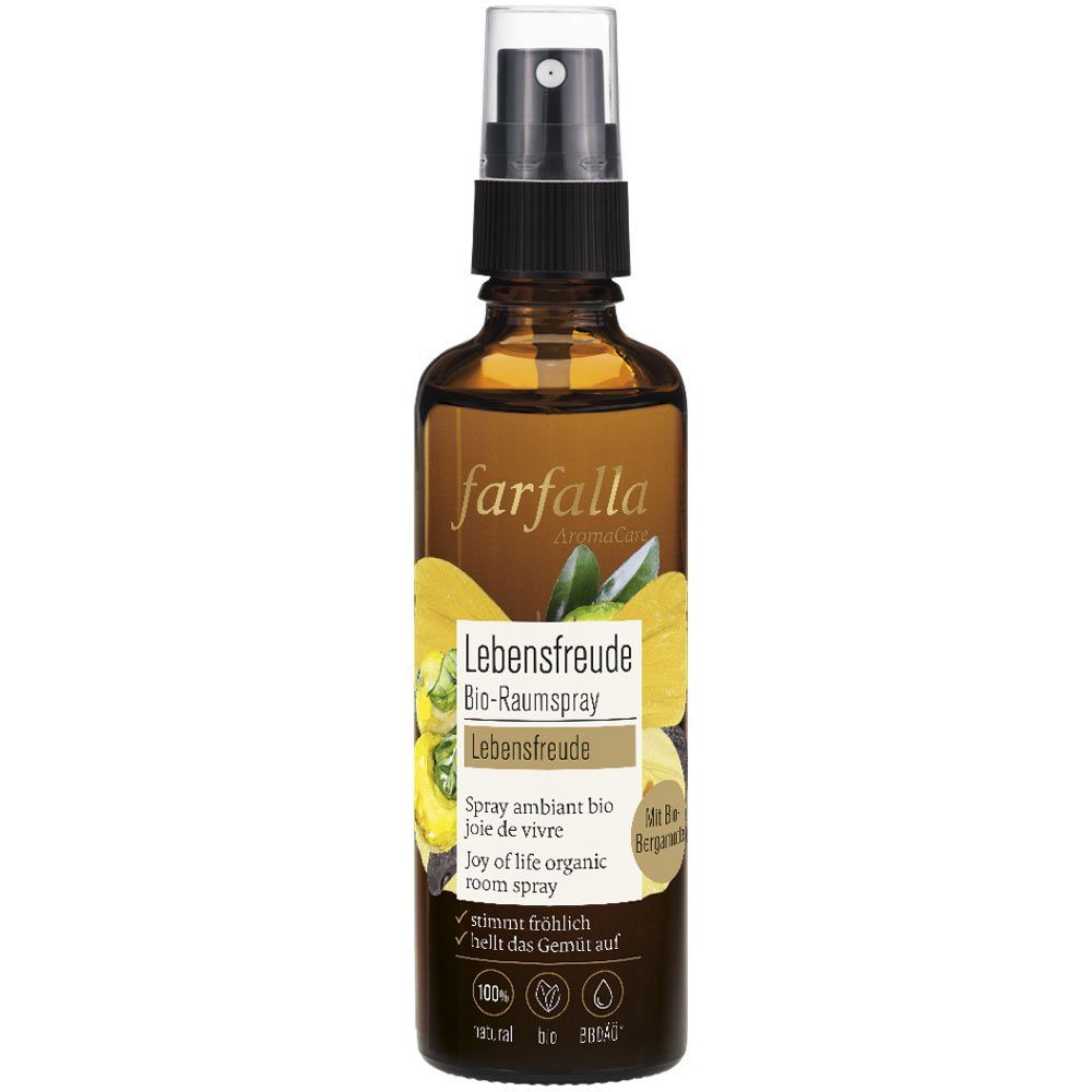 Farfalla Essentials AG Raumduft Lebensfreude Bergamotte Lebensfreude Bio-Raumspray, 75 ml