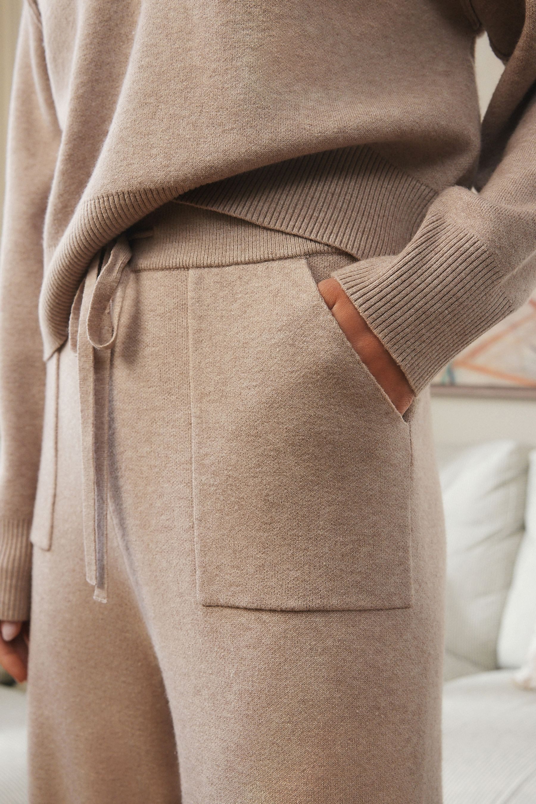 Next Strickhose Gestrickte Hose mit Barrel-Bein (1-tlg)