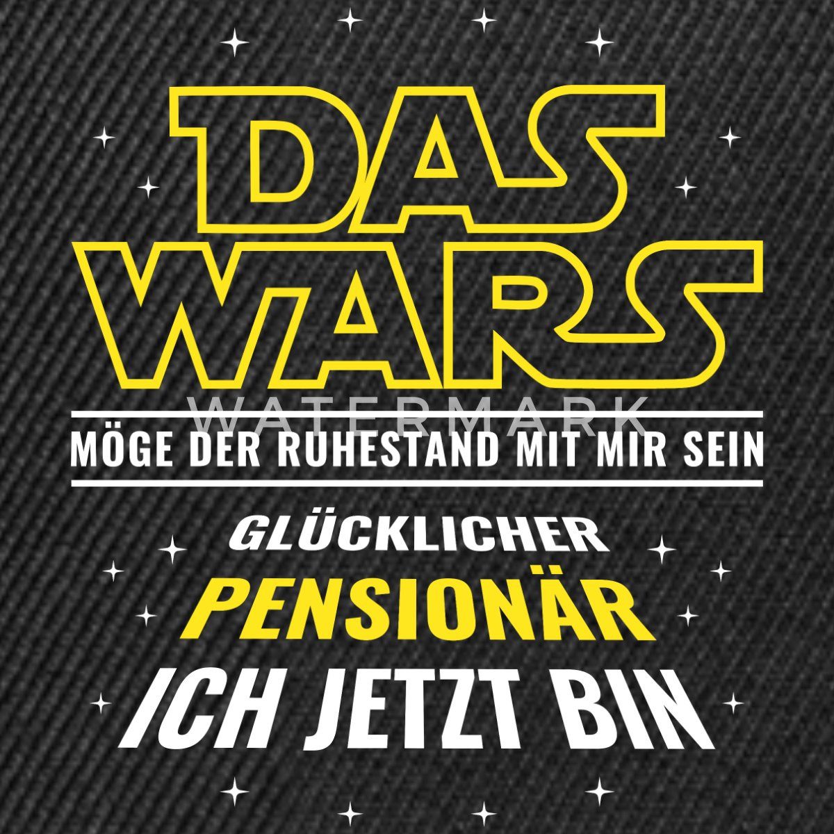 Spreadshirt Snapback Cap Glücklicher Pensionär Lustiger Ruhestand Spruch Snapback Cap (1-St)