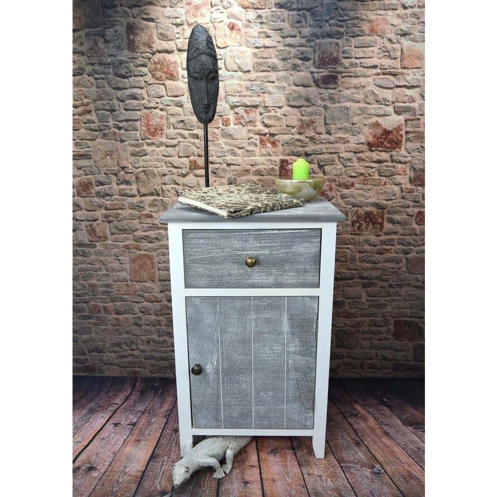 HTI-Living Nachtschrank Nachtschrank Mia Landhaus Türanschlag günstig online kaufen