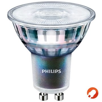 Philips LED-Leuchtmittel GU10 MASTER ExpertColor LED Strahler dim, GU10, Warmweiß