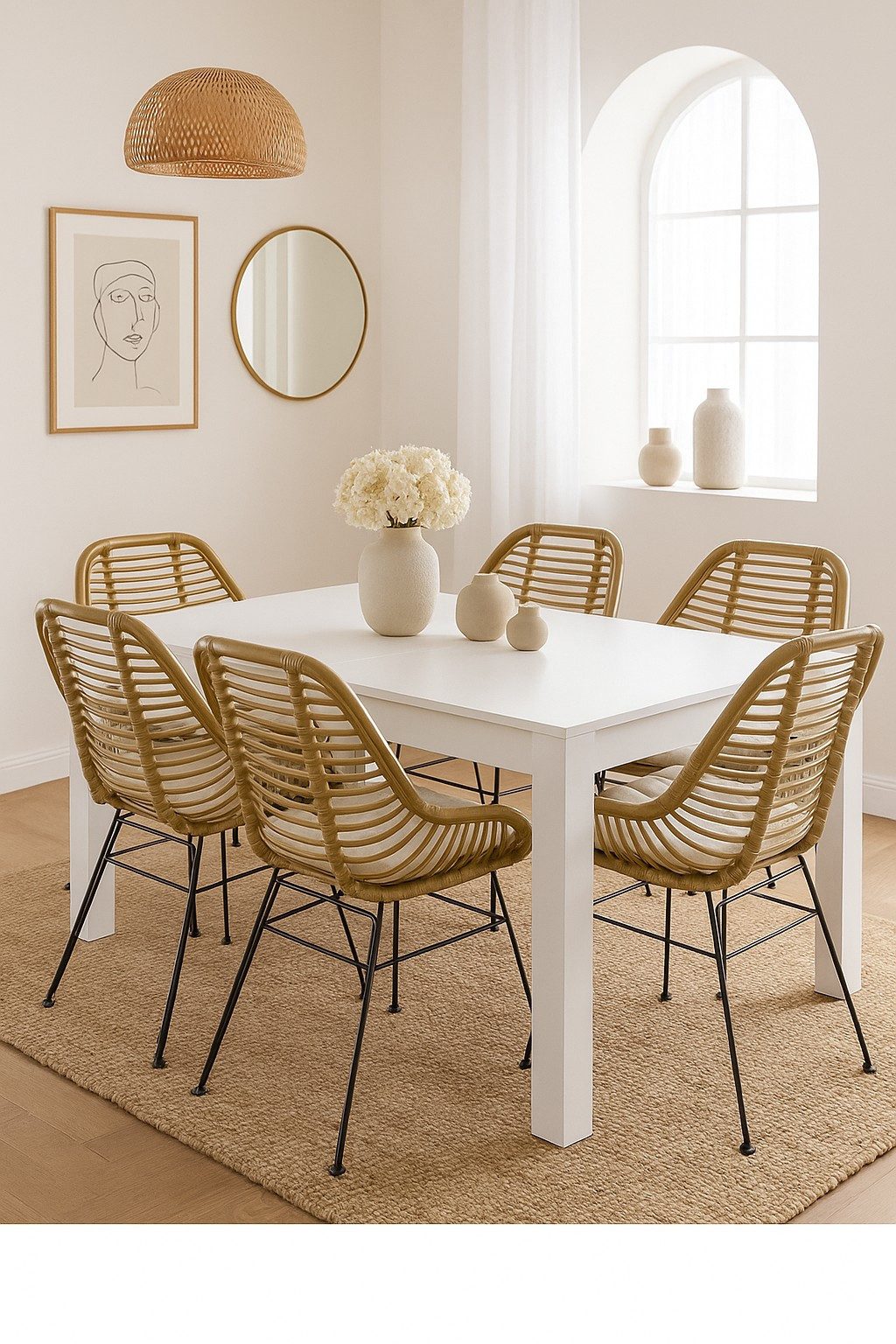 moebel-direkt-online Essgruppe Tischgruppe bestehend aus einem großen Esstisch 160x90 cm und Stühlen, (Spar-Set)