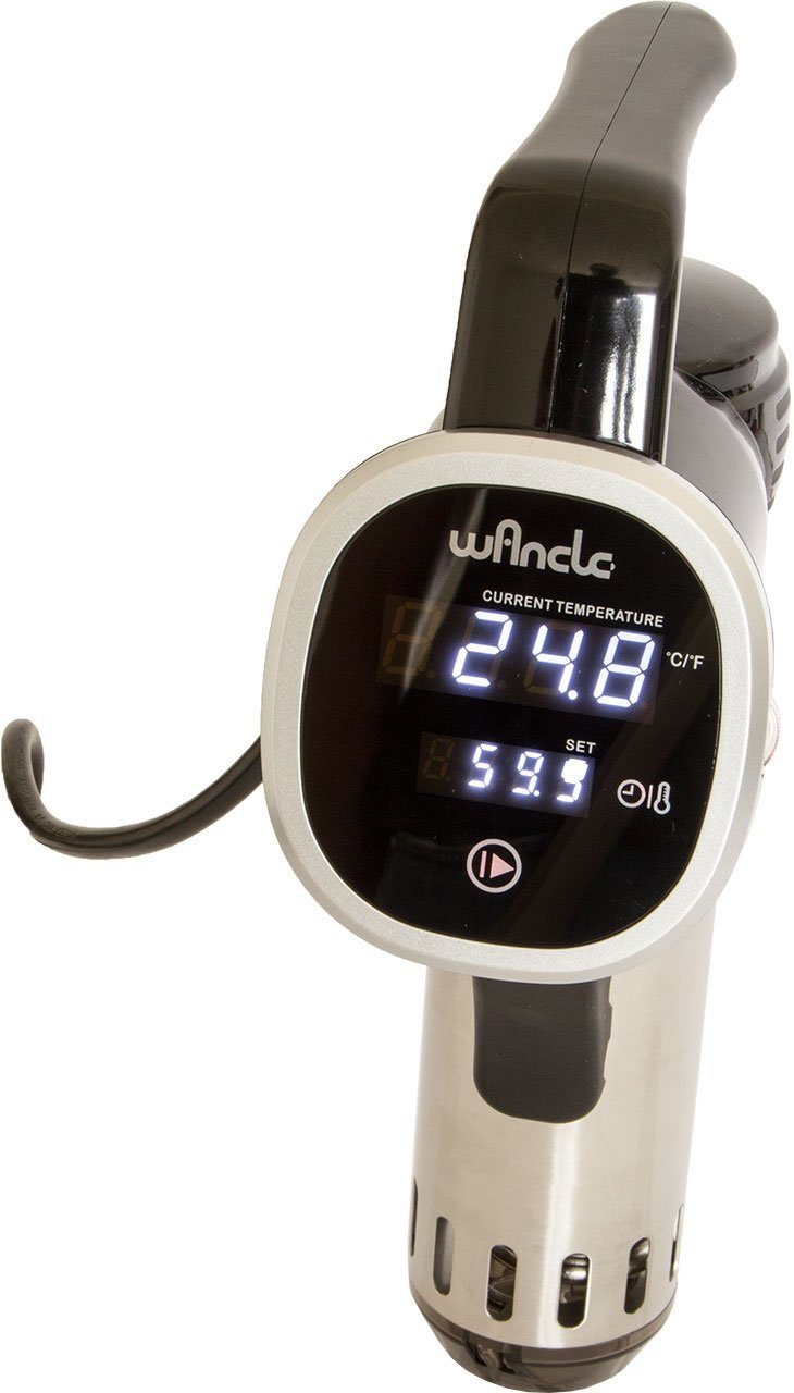 Lemodo Sous-Vide Stick 850W mit Touchscreen, 850W, Mind. Topfhöhe: ca. 12cm, Trockenlaufschutz