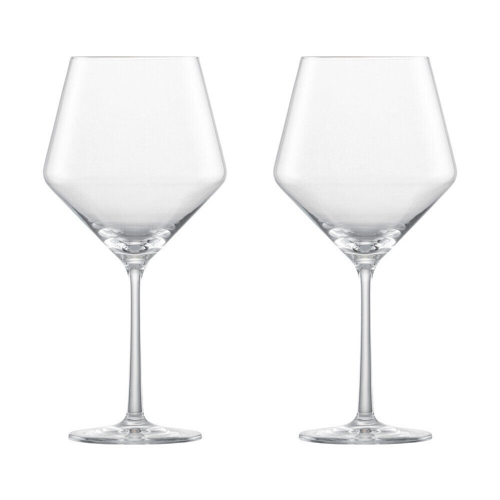 Zwiesel Glas Rotweinglas Burgunder Rotweinglas 2er-Set Pure, 2-tlg., Glas, 690ml, Kristallglas, spülmaschinenfest