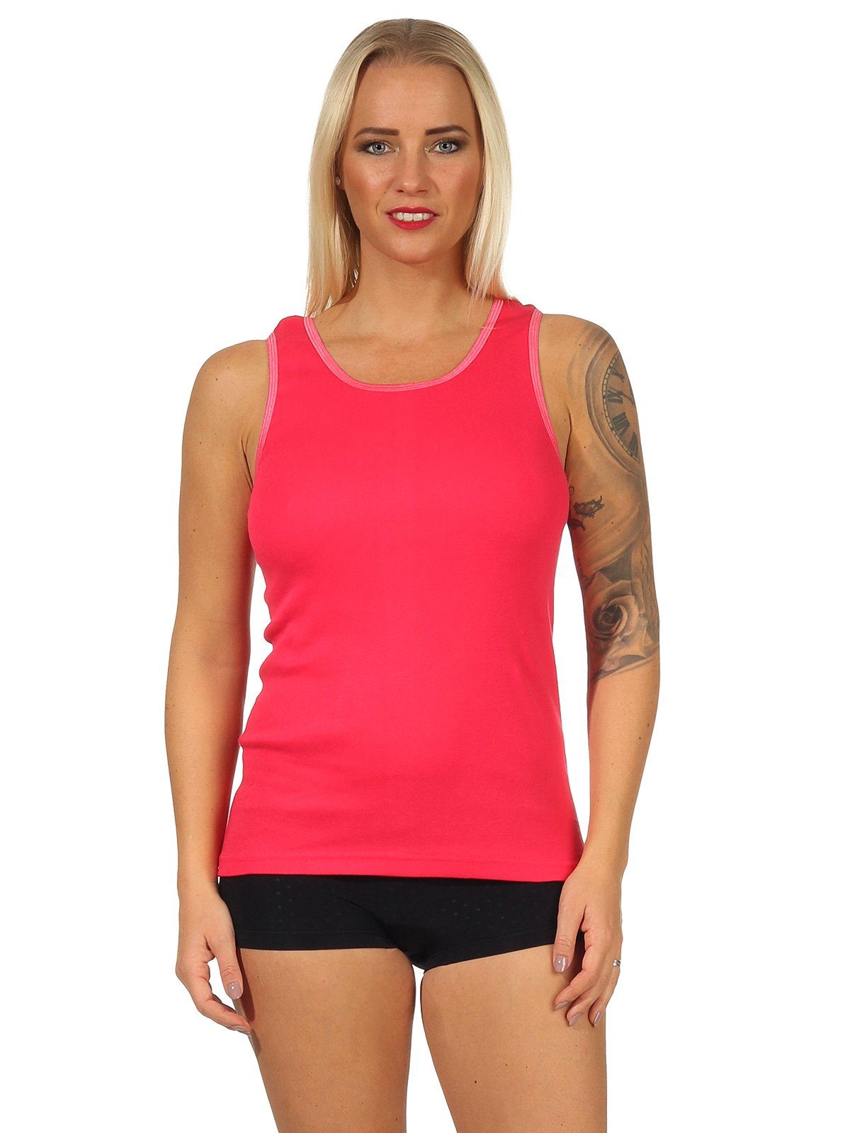 Cocain underwear Unterhemd Damen Unterhemd Vollachsel Spaghetti weiss schwa günstig online kaufen