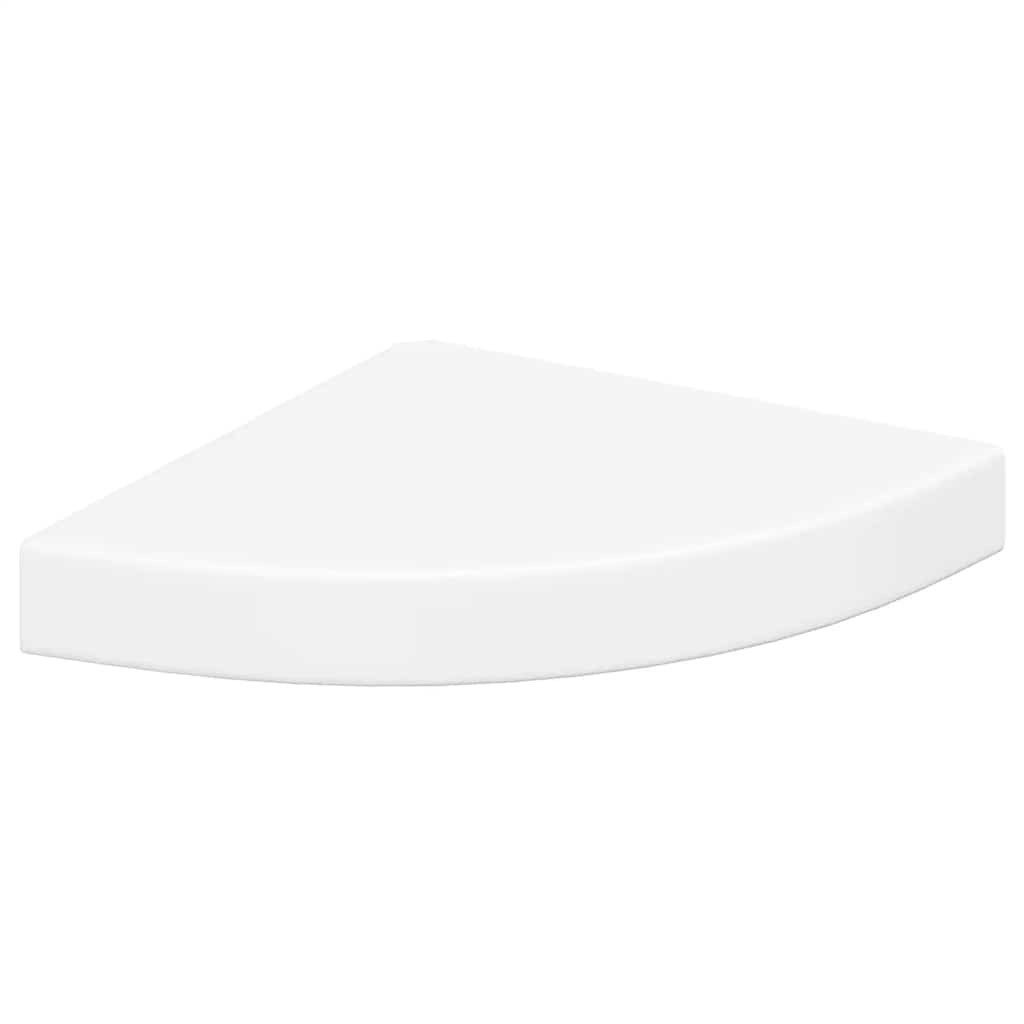furnicato Wandregal Schwebendes Eck-25x25x3,8 cm Weiß aus Waben-MDF und Met günstig online kaufen