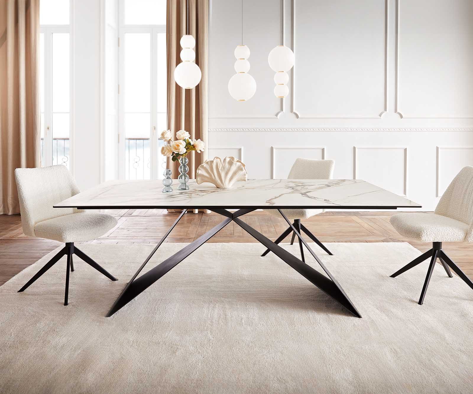 DELIFE Esstisch Edge, Keramik Calacatta Luxe günstig online kaufen