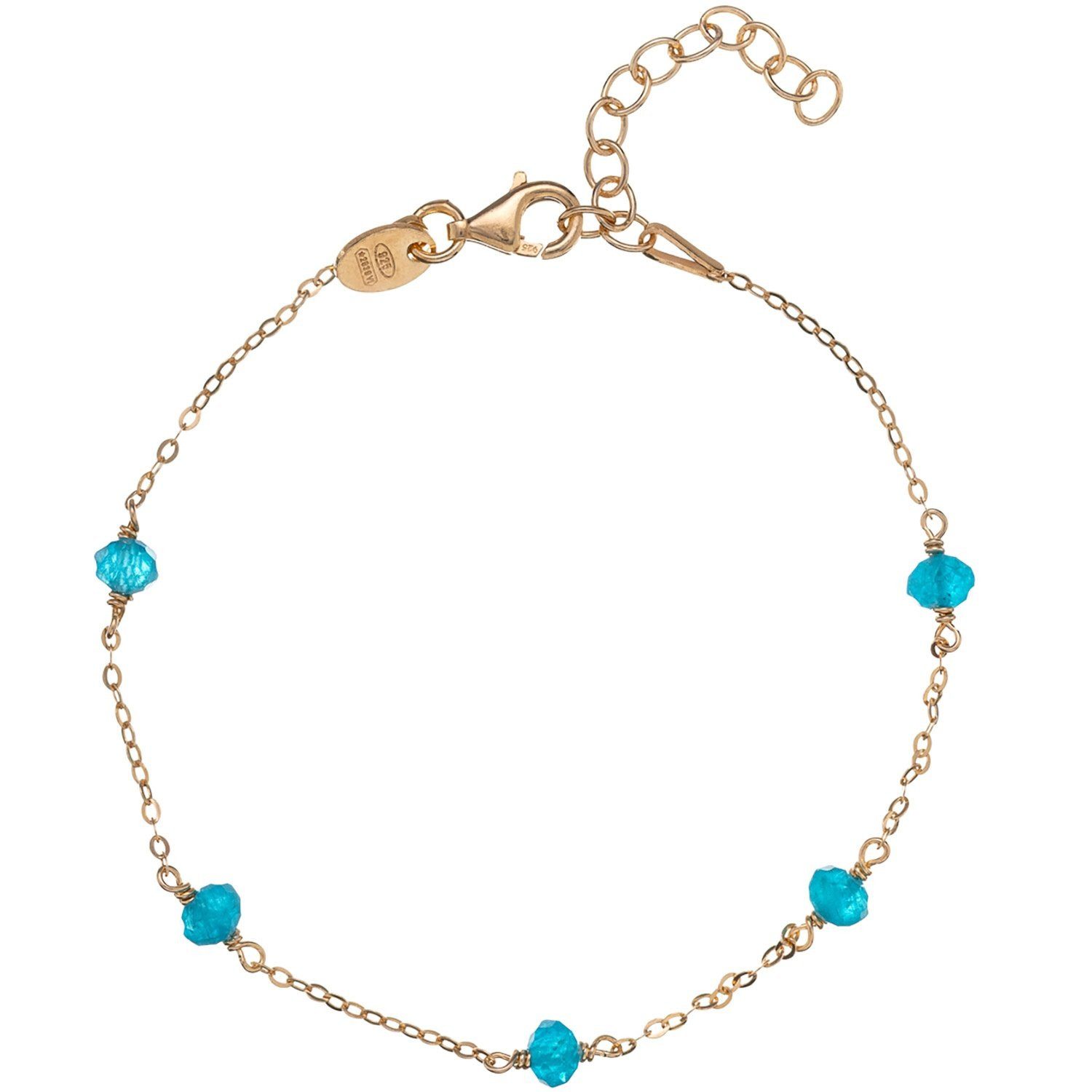 Alisia Silberarmband AL4161.01.014, Damenarmband Pietre Vergoldet Amazonit