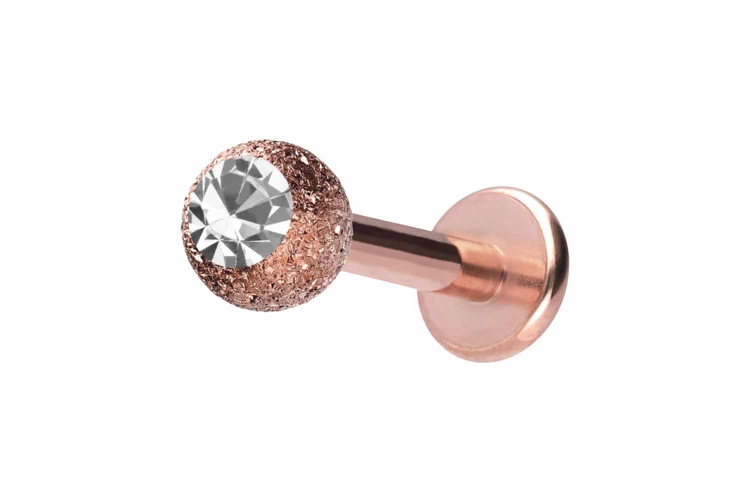 PIERCINGLINE Piercing-Set Chirurgenstahl Labret DIAMANTOPTIK + KRISTALL (La günstig online kaufen