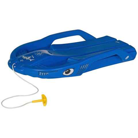 rolly toys® Schlitten rollySnow Shark, blau, Steuerung durch Gewichtsverlagerung