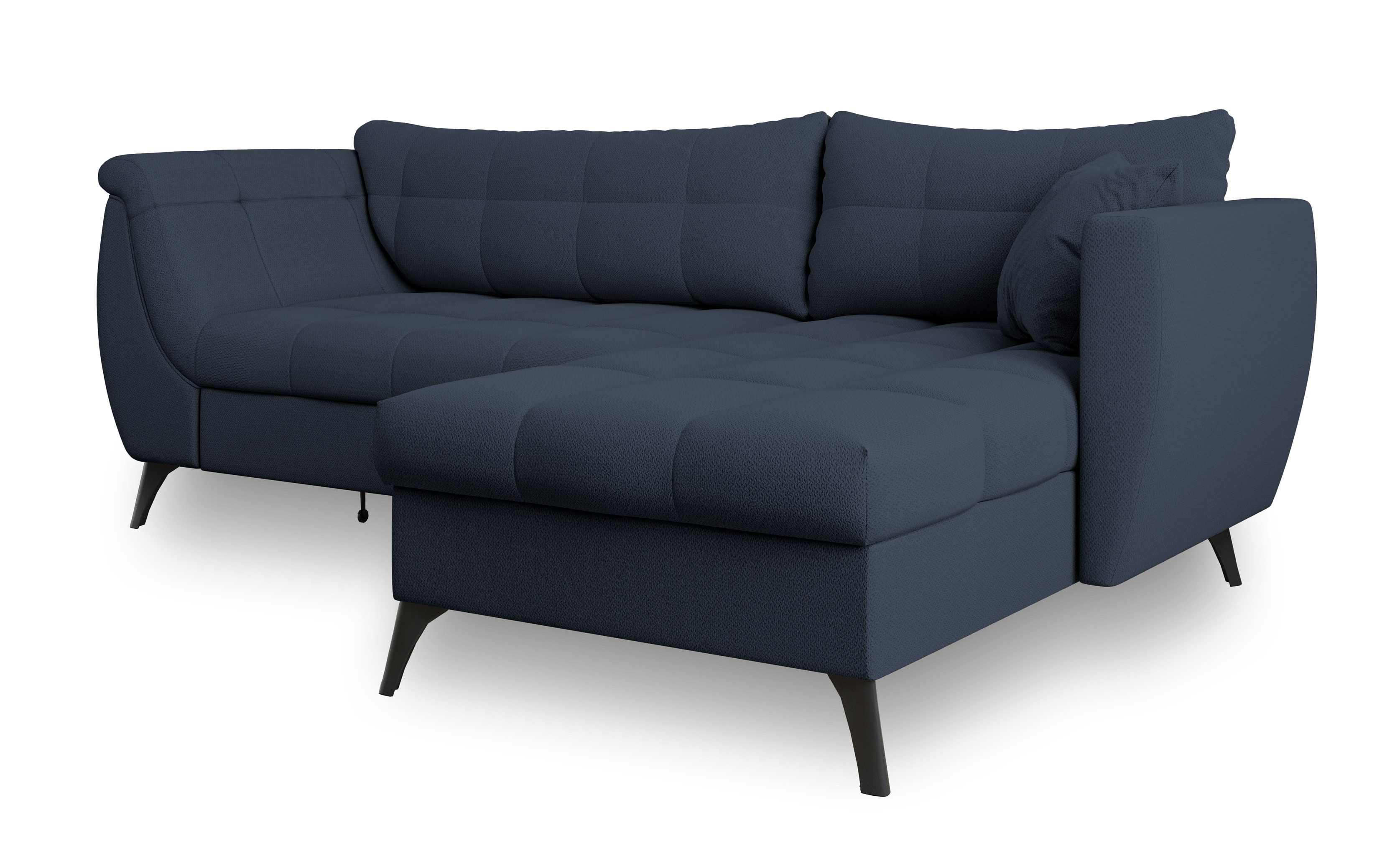 Masseno Ecksofa MOLLIS mit Schlaffunktion L-Form, Sofa mit Bettkasten