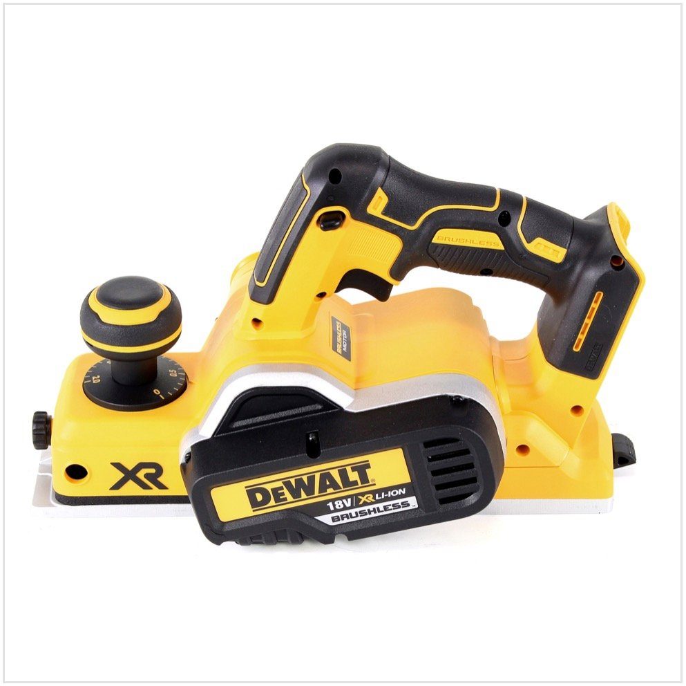 DeWalt Akku-Elektrohobel DCP 580 M2 Akku Hobel 18V 82mm + 2x Akku 4,0Ah + Ladegerät + TSTAK
