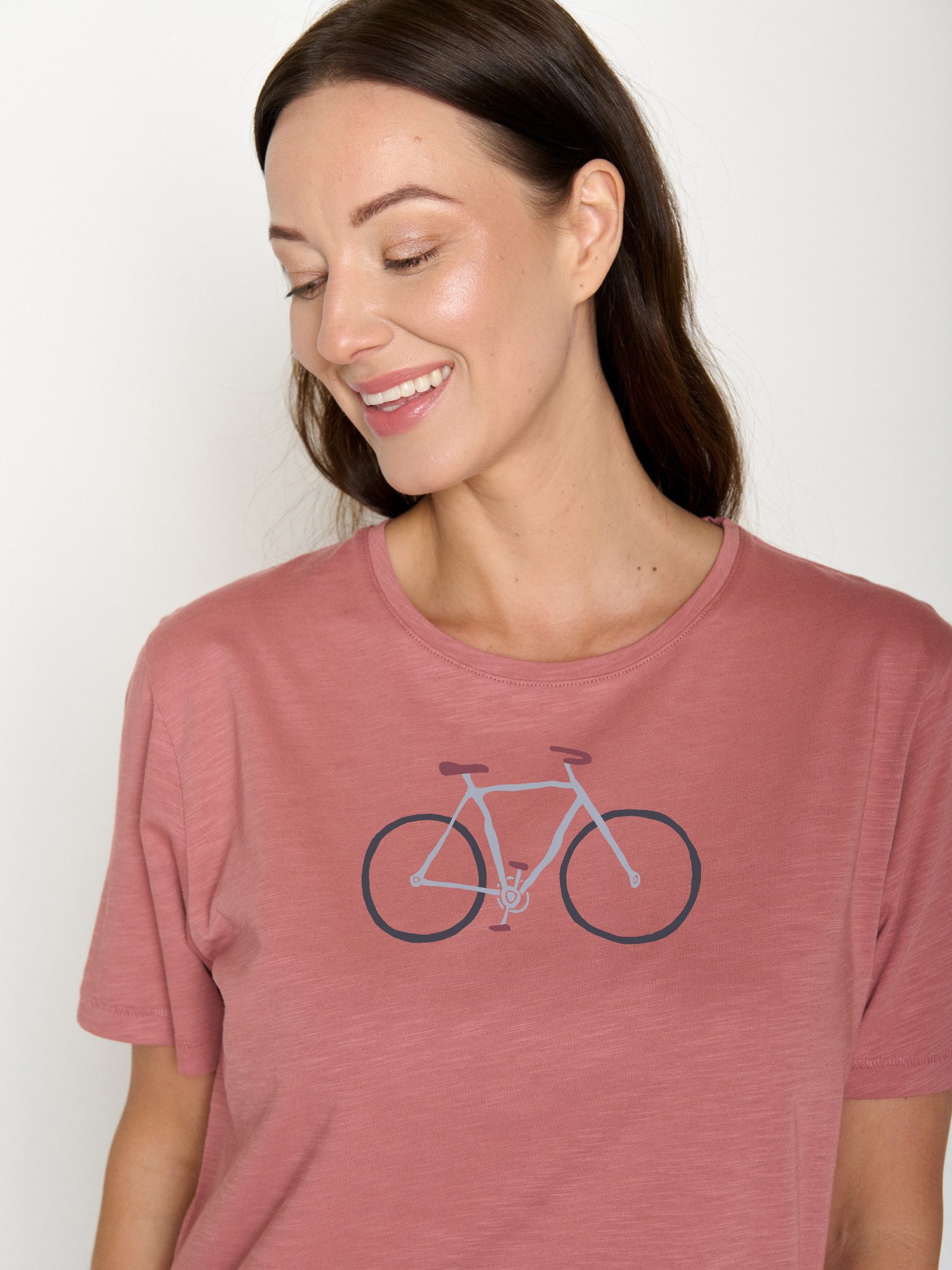 GreenBomb T-Shirt Nova Bike Handdrawn (1-tlg., 1) Flammgarn, lockerer Schnitt, entspannter längerer Ärmel