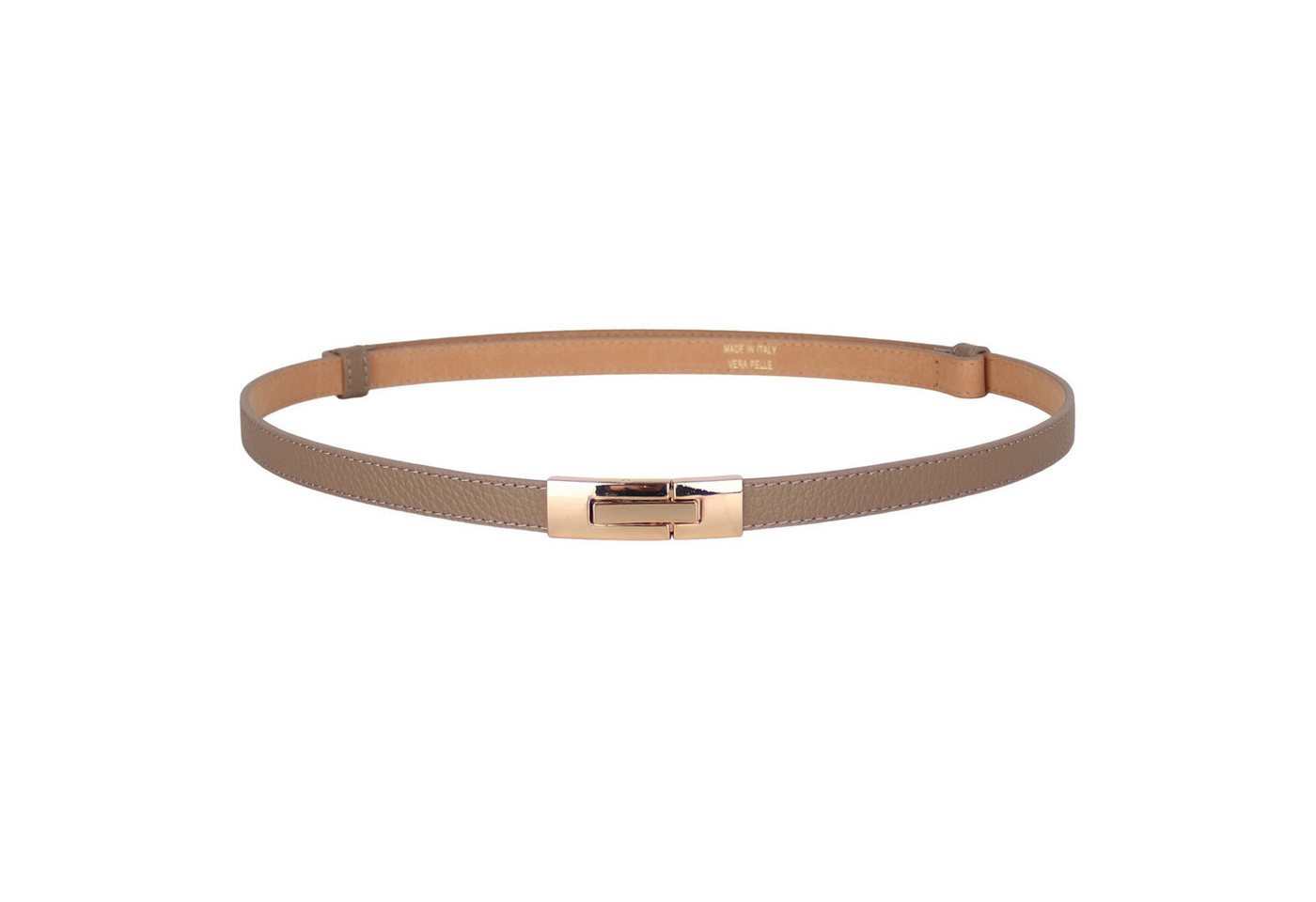 MIRROSI Ledergürtel Damen Gürtel Echtleder, Made in Italy, 18mm breit (Passt fast zu jeder Hosenschlaufe) Einheitsgröße (Geeignet für einen Hüftumfang von ca. 55 bis 100 cm)