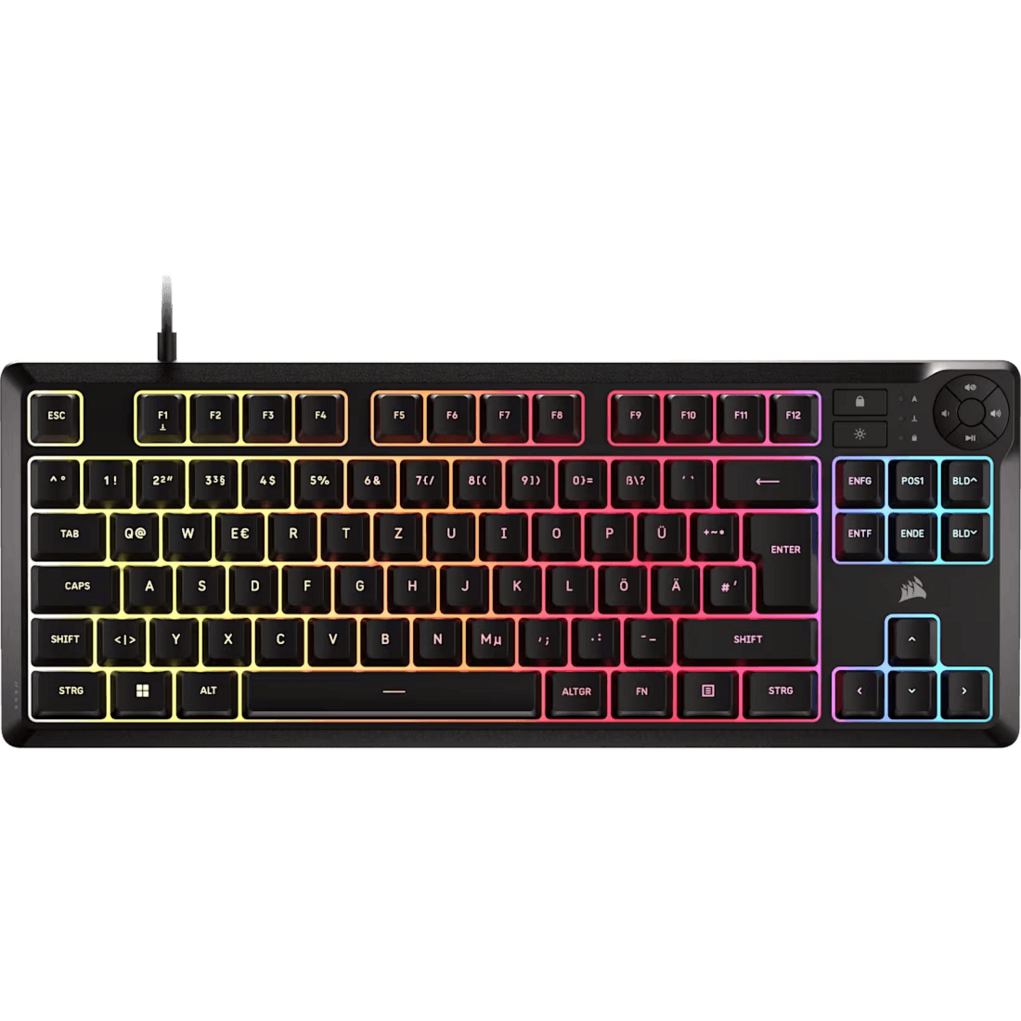 Corsair Corsair K55 CORE TKL, Gaming-Tastatur Tastatur