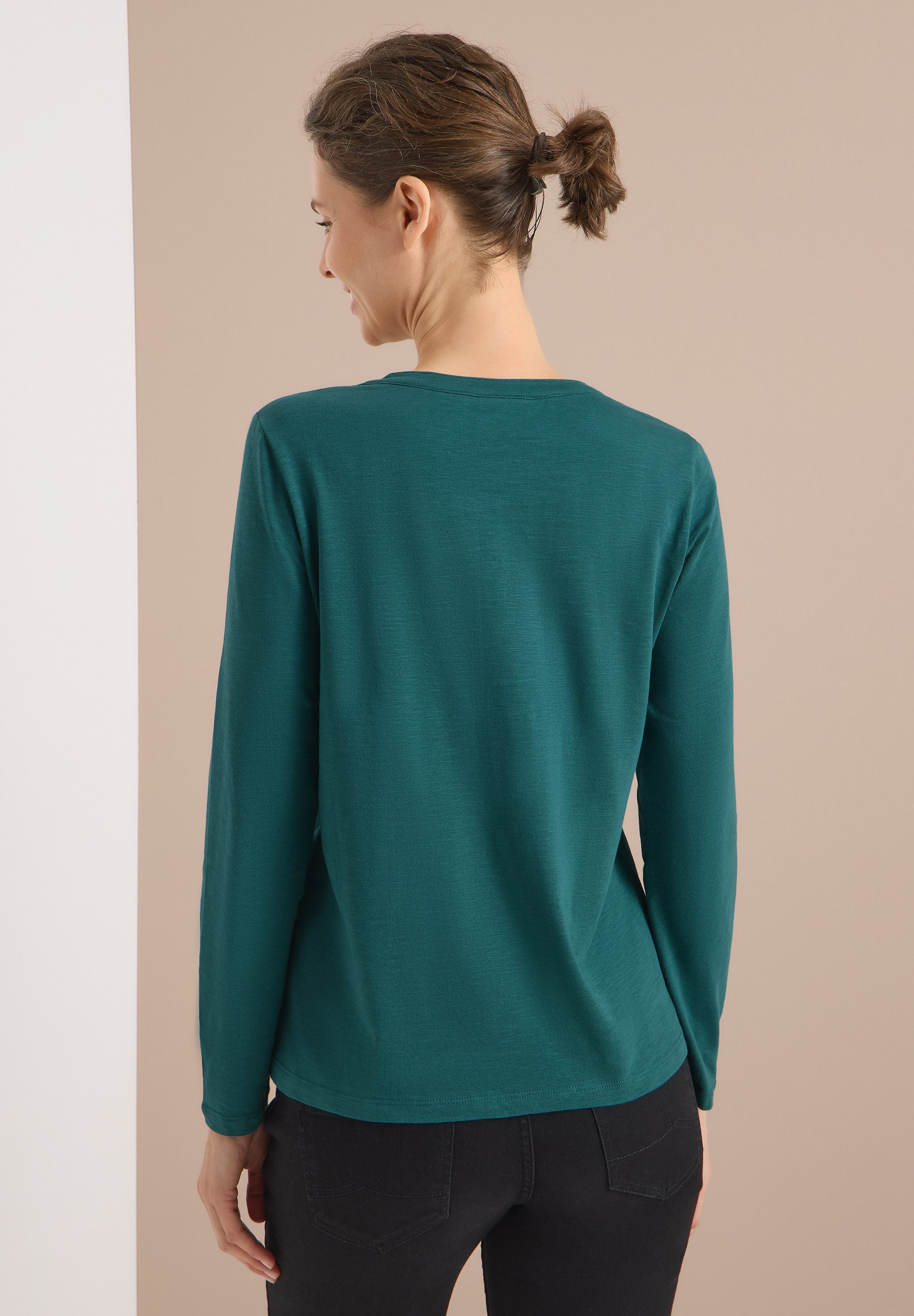 CECIL Langarmshirt aus reiner Baumwolle günstig online kaufen