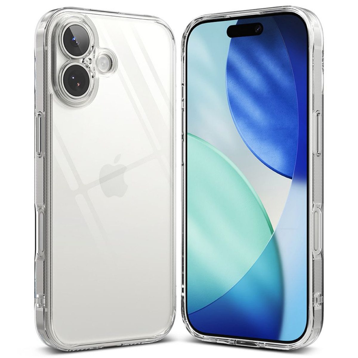 Ringke Handyhülle Fusion Transparent Kompatibel mit iPhone 17 6,1, Transparente Rückseite mit schlankem Rahmen für klaren Look