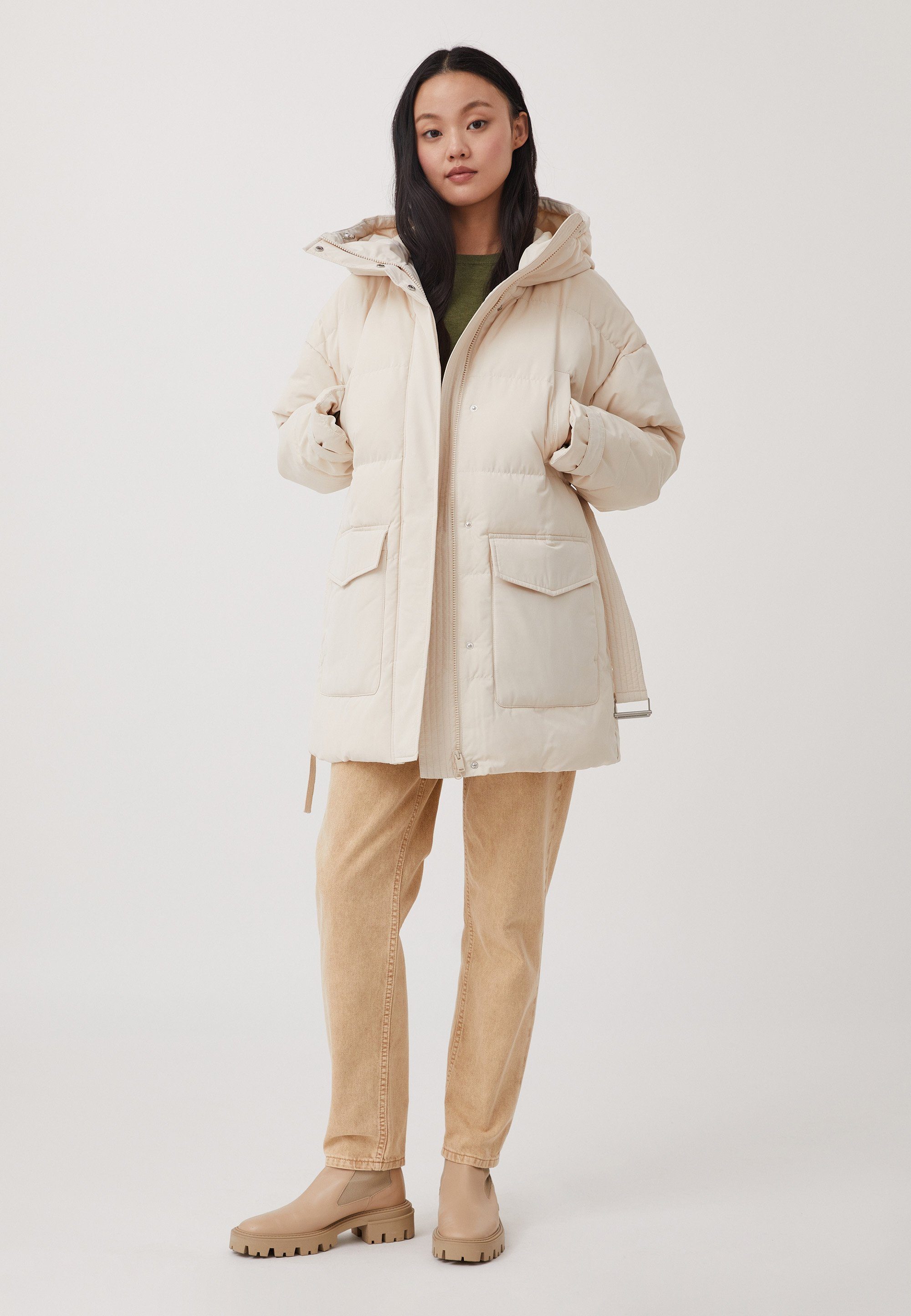 Finn Flare Steppjacke Belted Utility mit Gürtel
