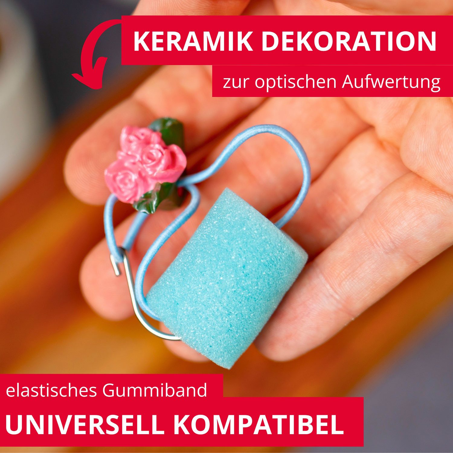 WESTMARK Teekanne Zubehör: 3 Tropfenfänger »Butterfly«, ideal für Teekannen, Tropfschutz, zufällige Farbauswahl