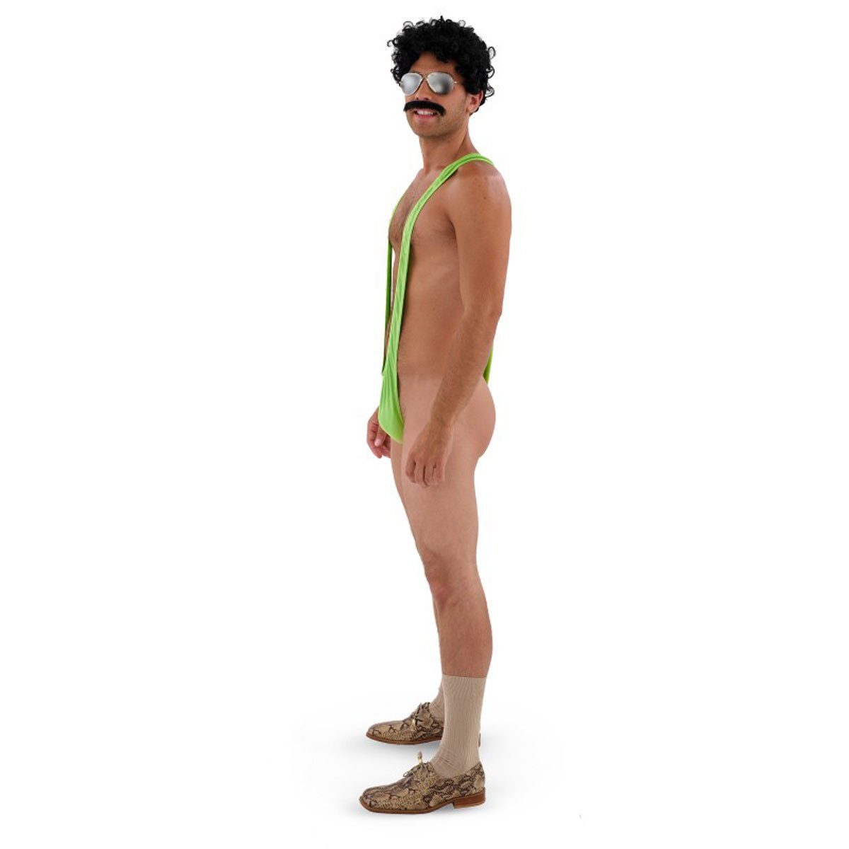 Goods+Gadgets Kostüm Borat Mankini – Männer Mankini Tanga Badehose & Party Swimwear, C-String Tanga Badehose